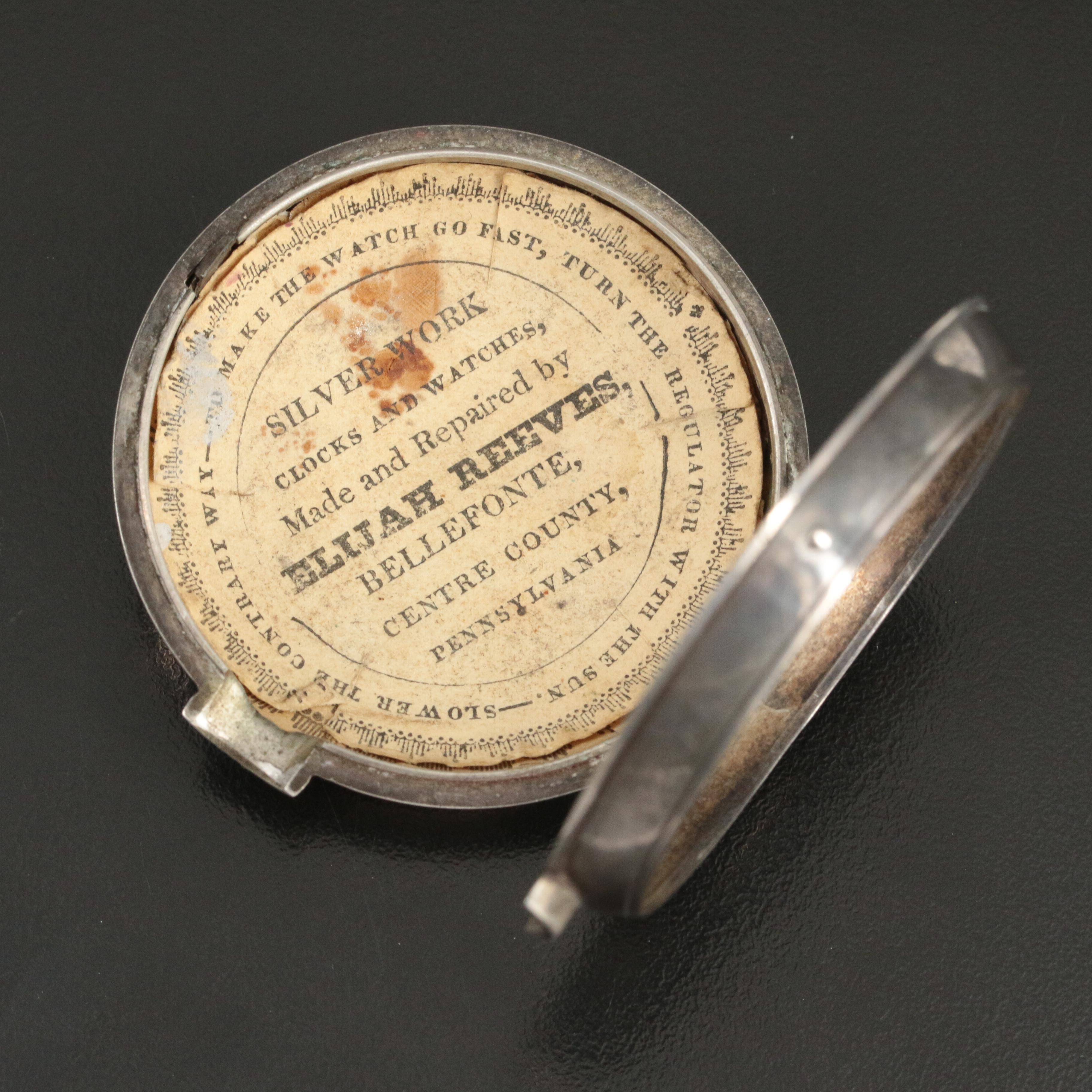 Antique Sterling Double-Cased English Pocket Watch