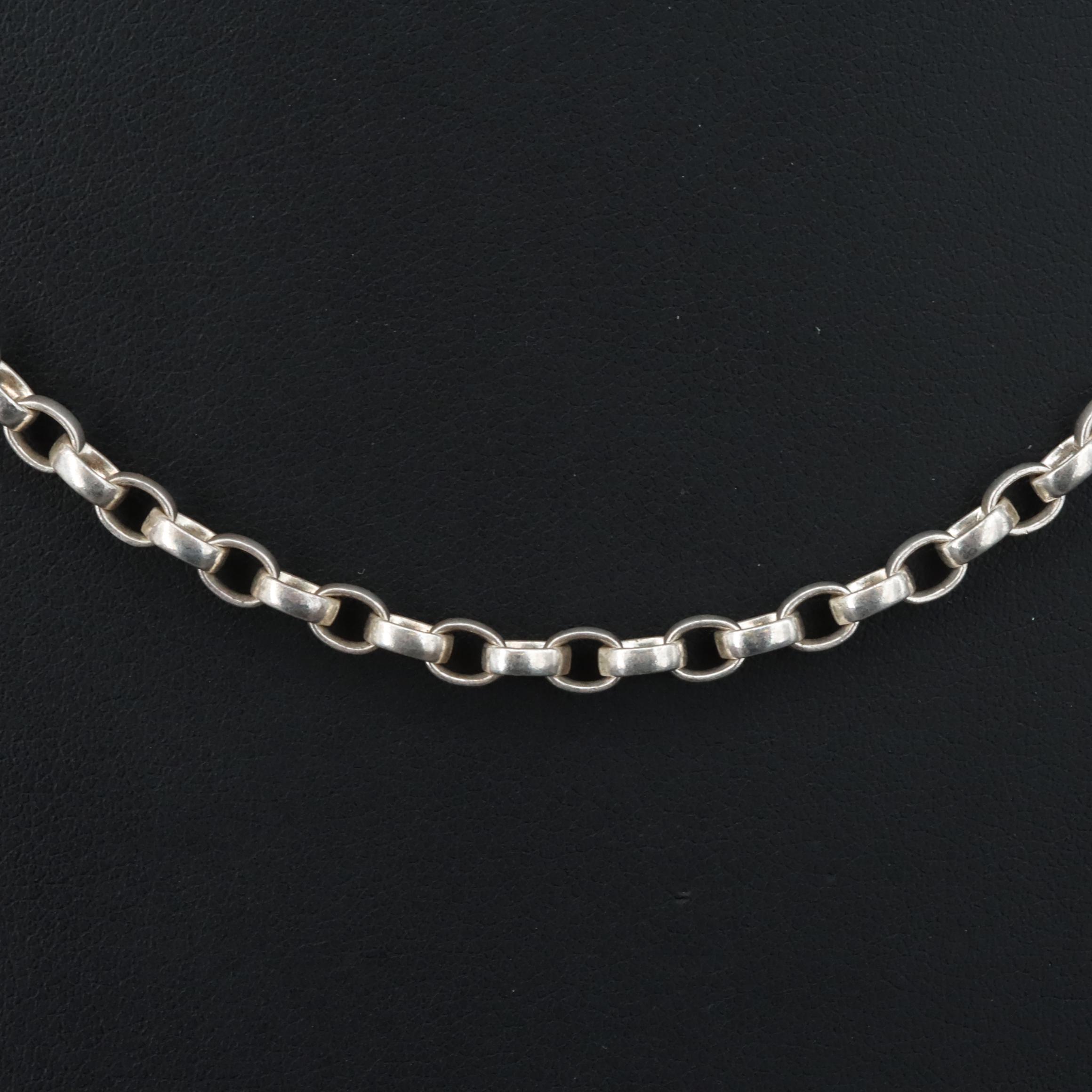 Sterling Rolo Chain Necklace | EBTH