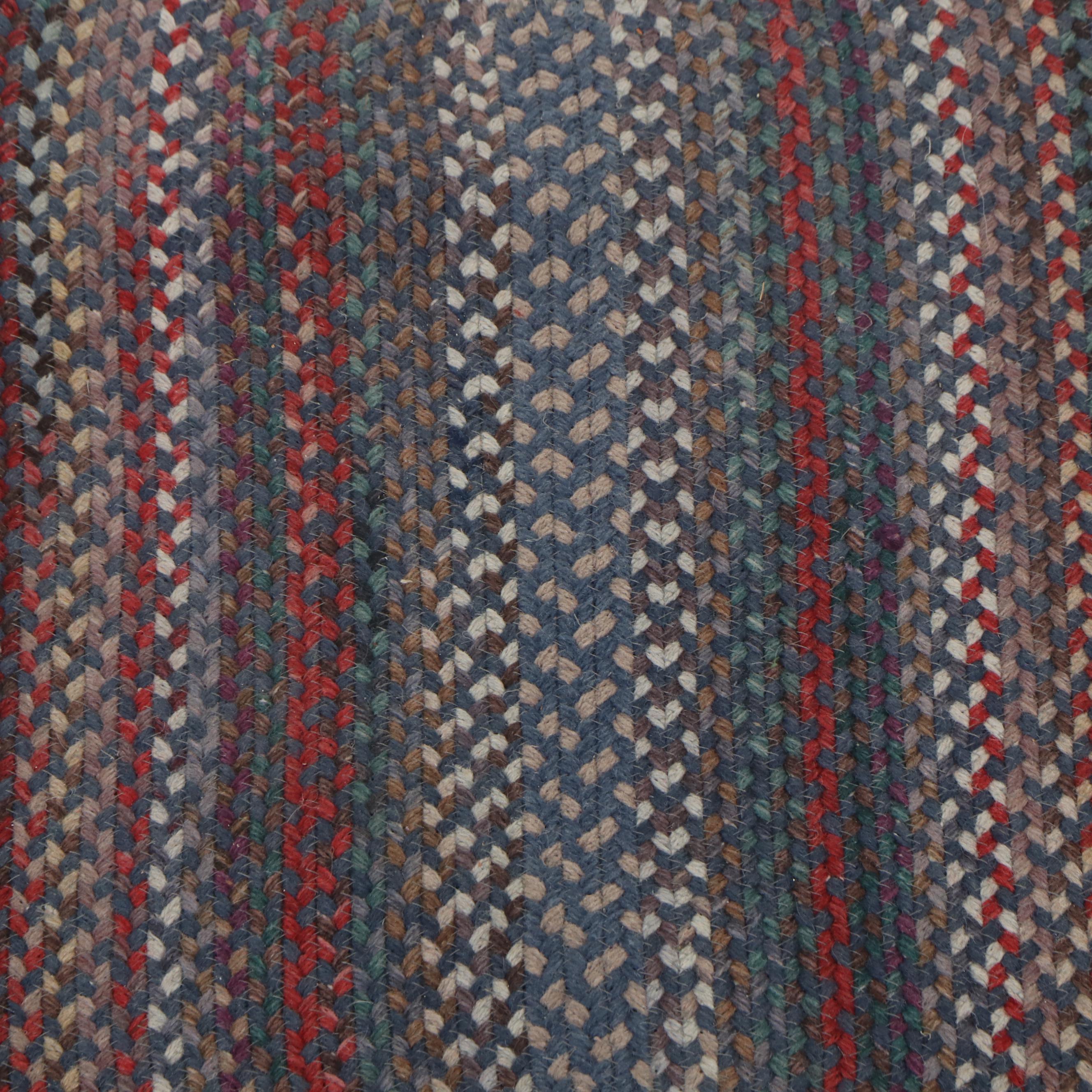 7'5 x 9'4 Oval Handmade Braided Area Rug