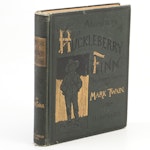 First American Edition, Third State "Huckleberry Finn" by Mark Twain, 1885