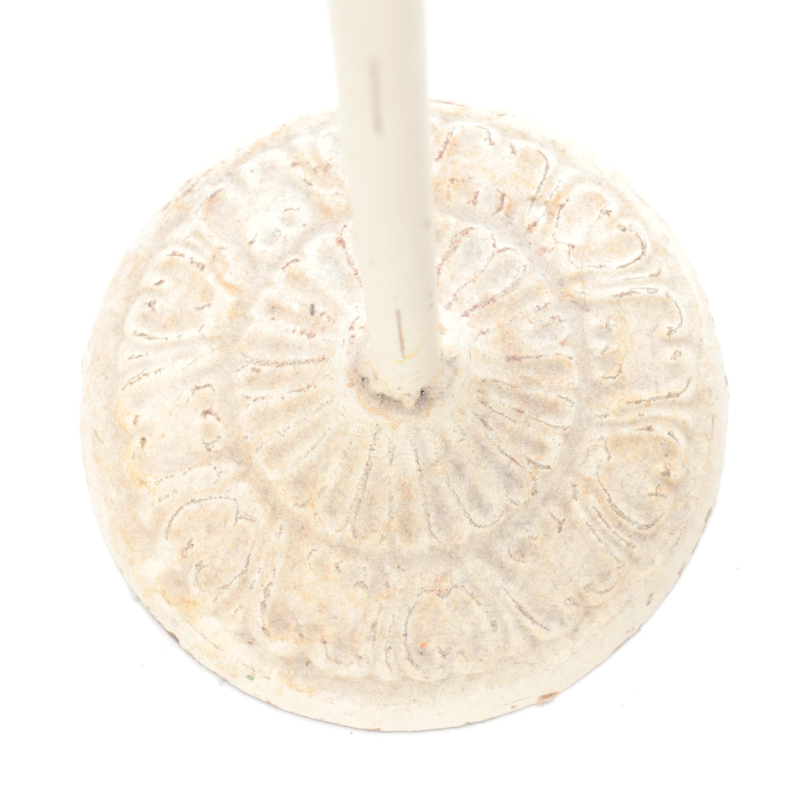 Painted Metal Kitchen Stool with Other Decor, Mid to Late 20th Century