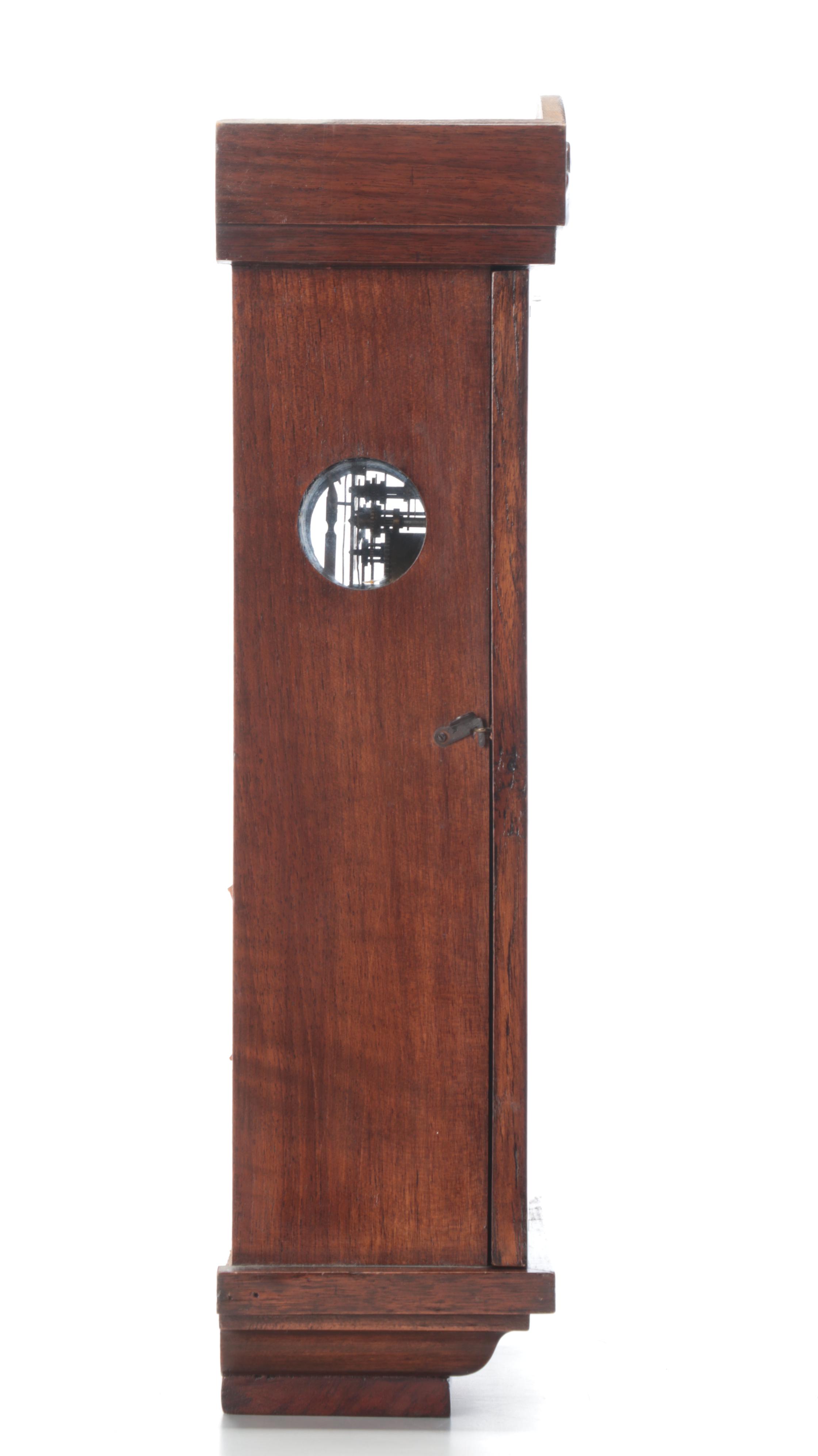Junghans German Wooden Pendulum Wall Clock, Early 20th Century