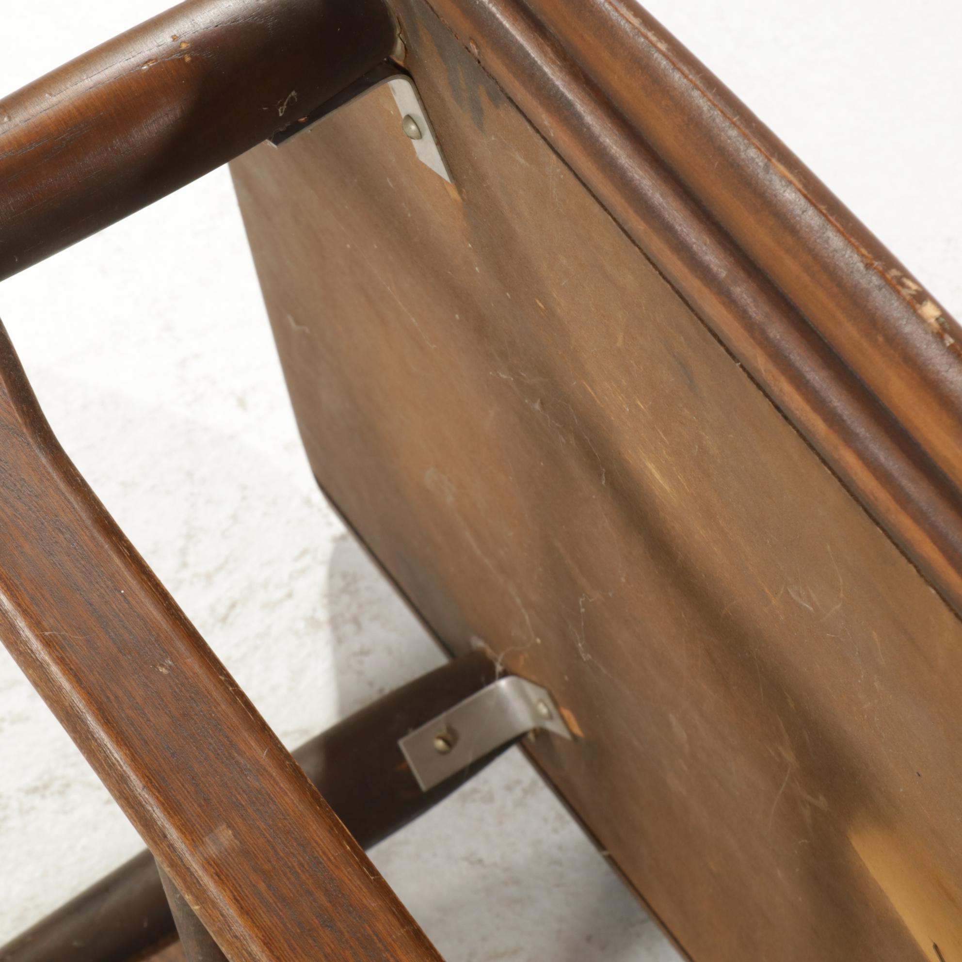 Bassett Mid Century Modern Walnut Surfboard Coffee Table