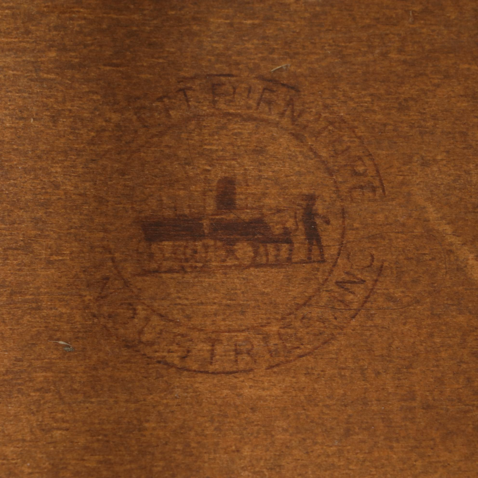 Bassett Mid Century Modern Walnut Surfboard Coffee Table