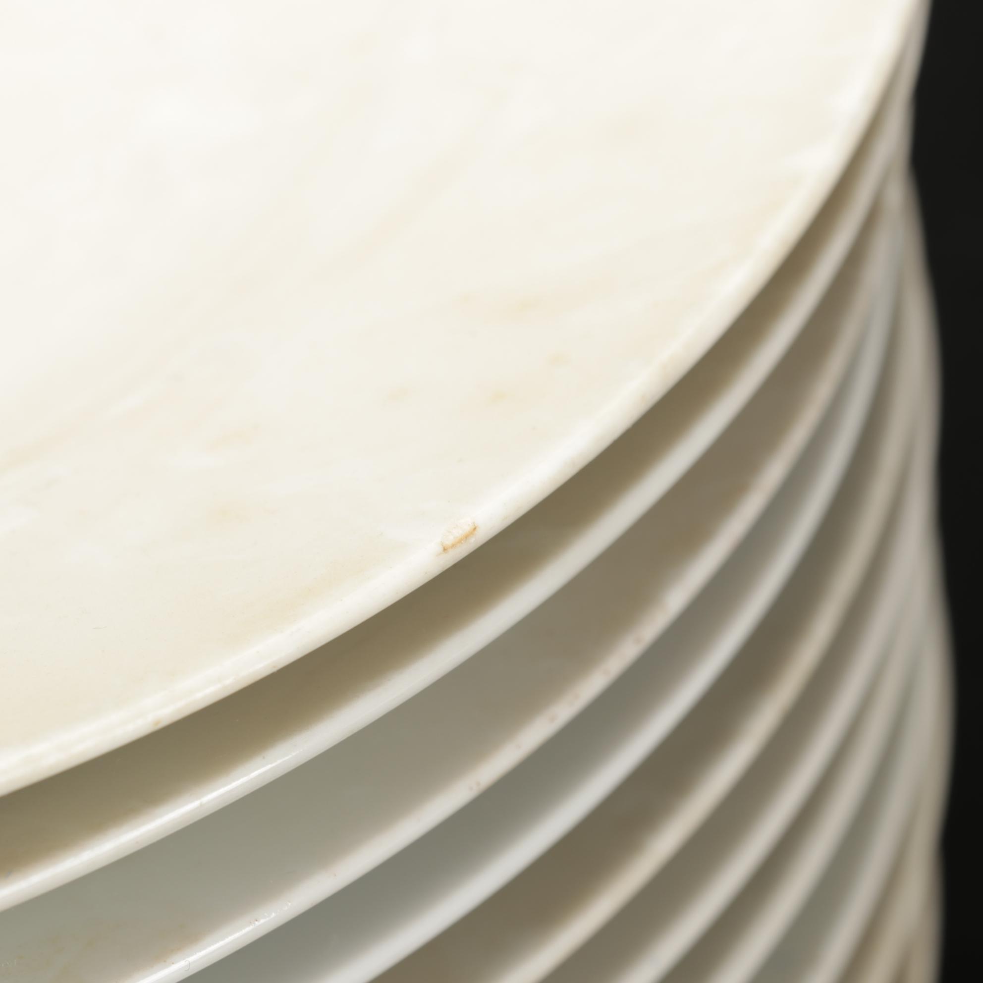 Kutani Dinnerware Features Rural Mt. Fuji Scene, 106 Pieces, Late 19th Century