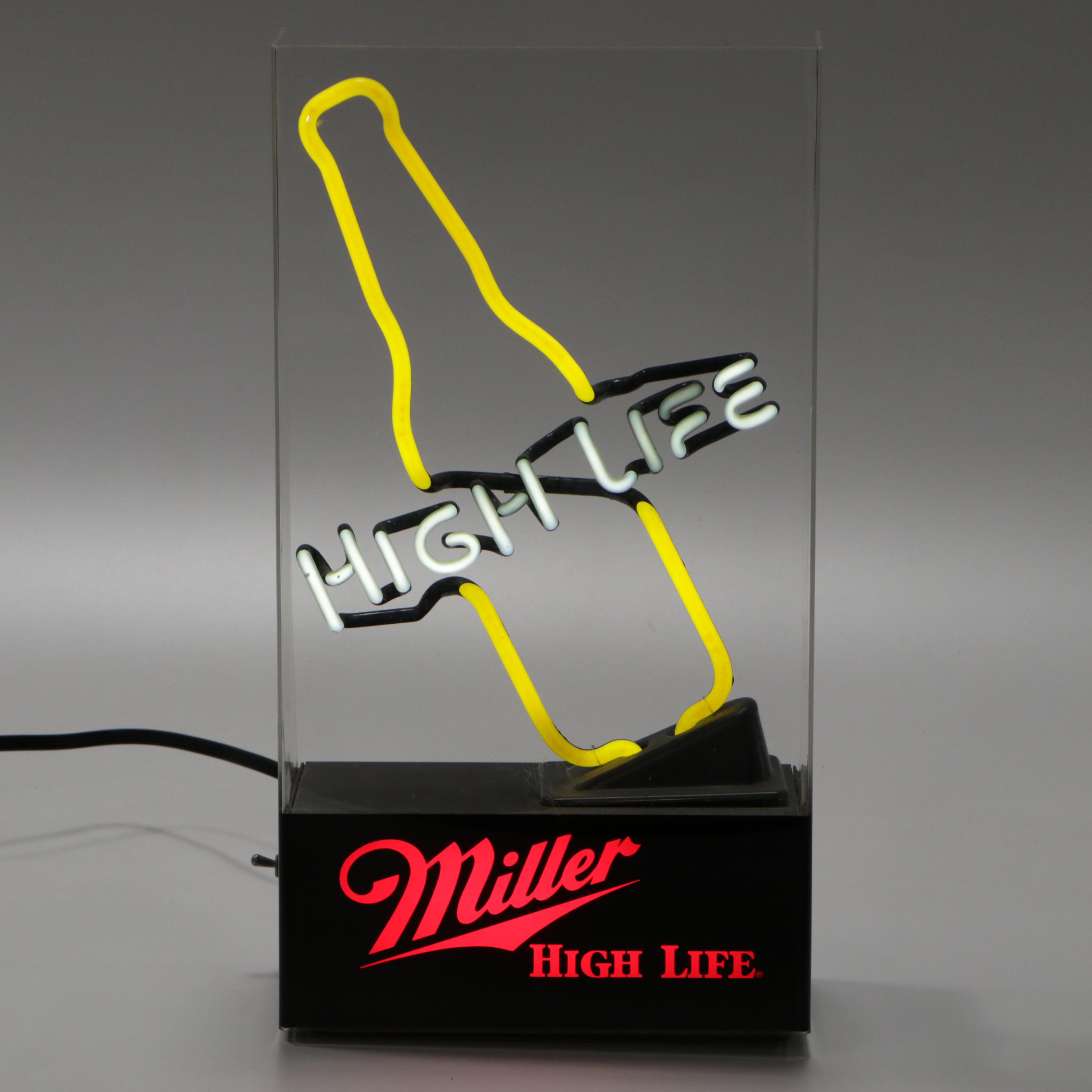 Miller High Life Neon Sign, Contemporary