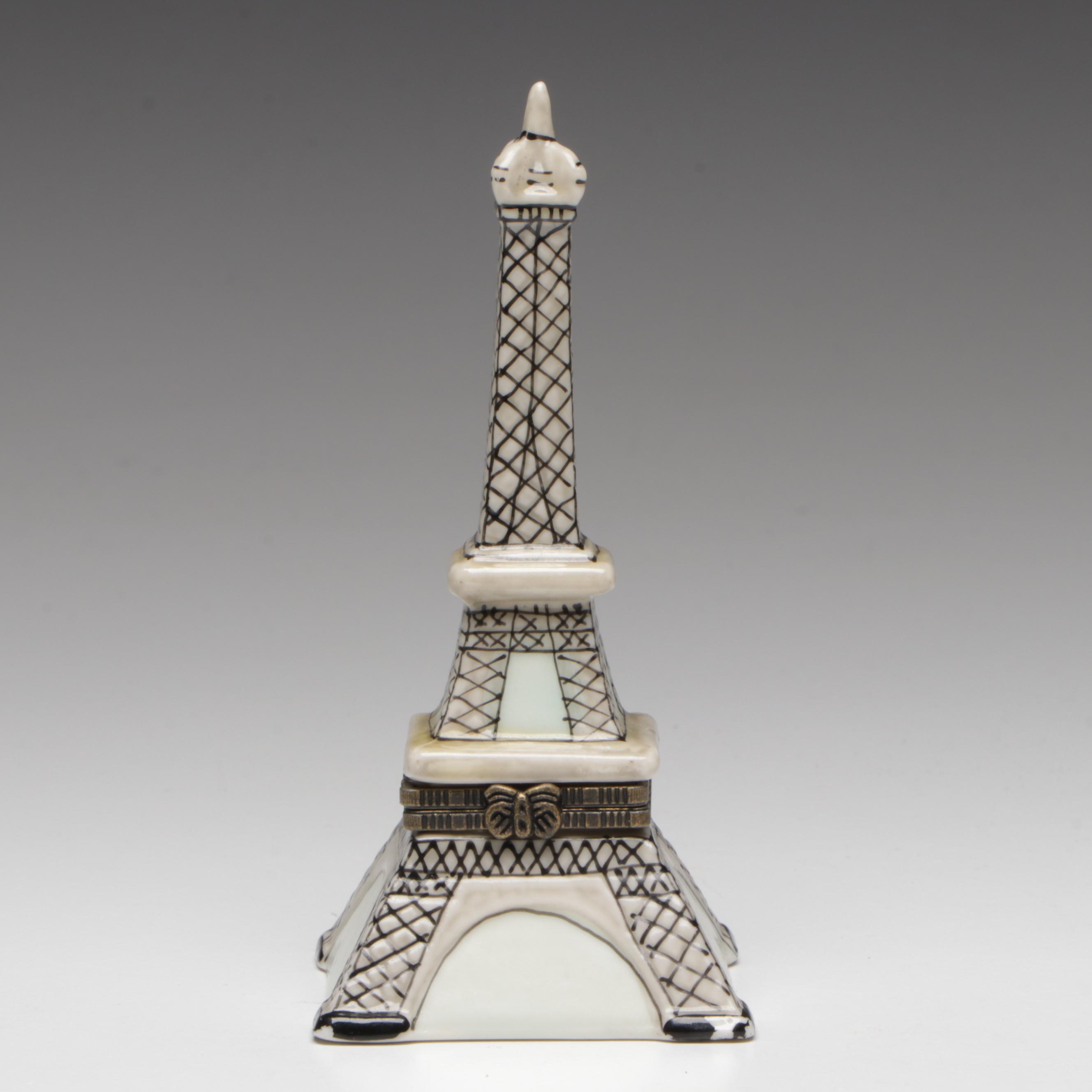 Eiffel Tower Porcelain Limoges Box