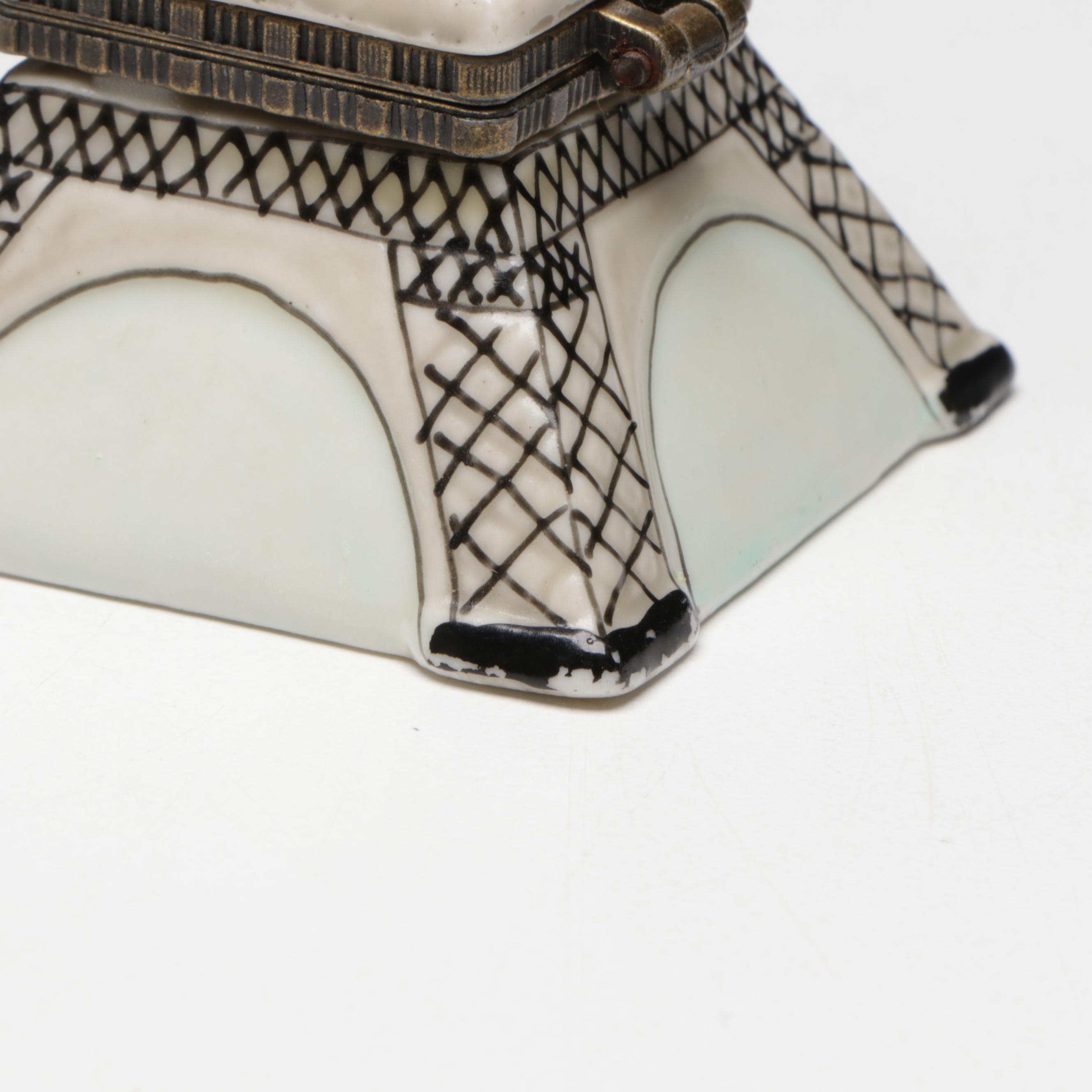 Eiffel Tower Porcelain Limoges Box