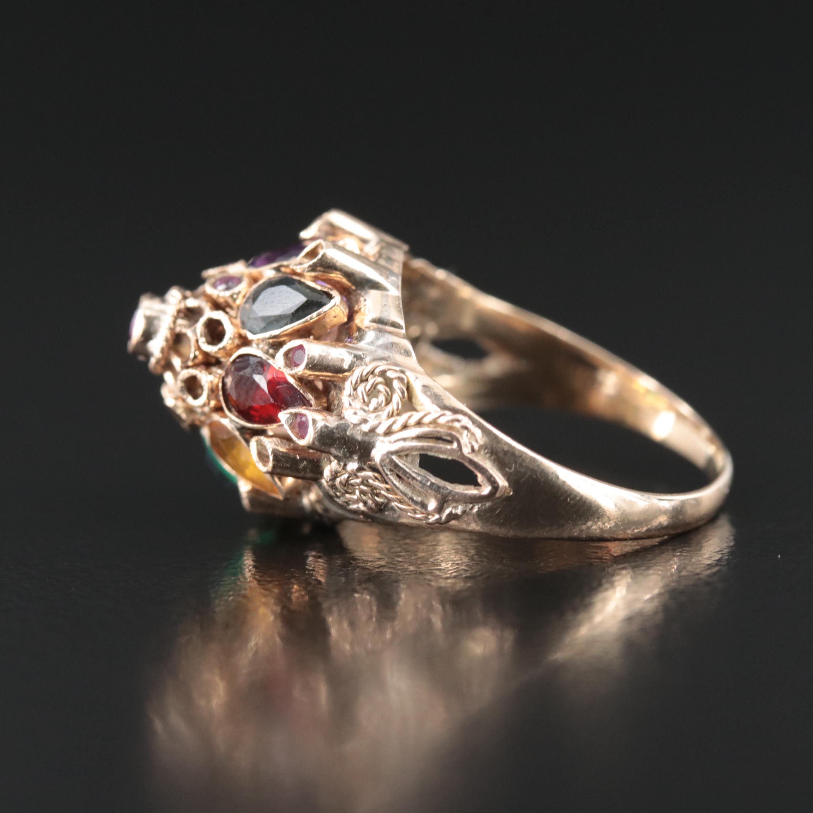 10K Gemstone Thai Princess Ring