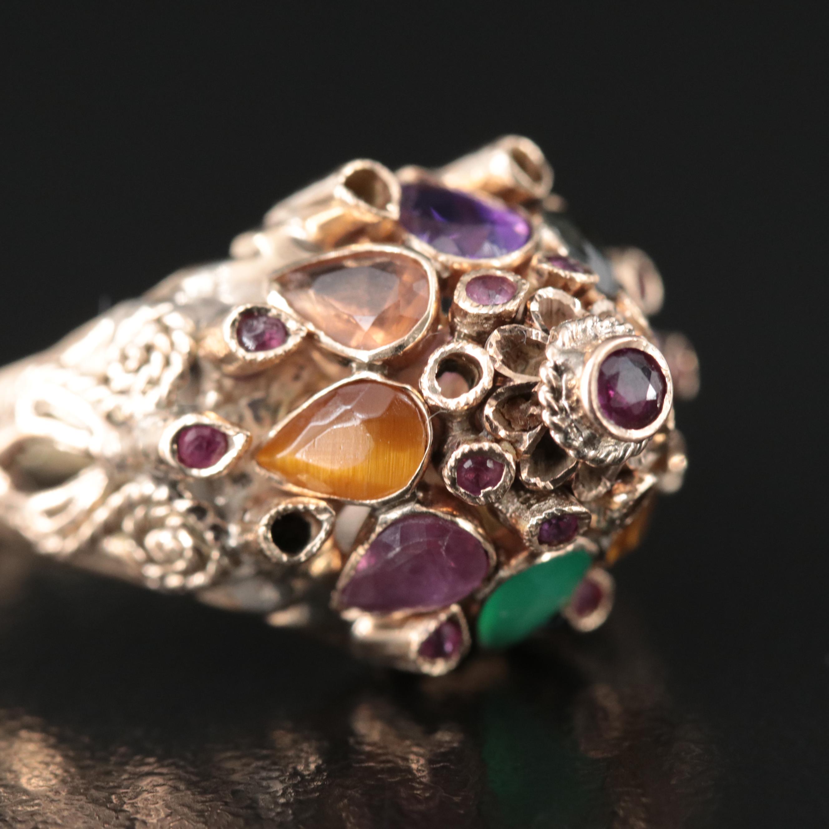 10K Gemstone Thai Princess Ring