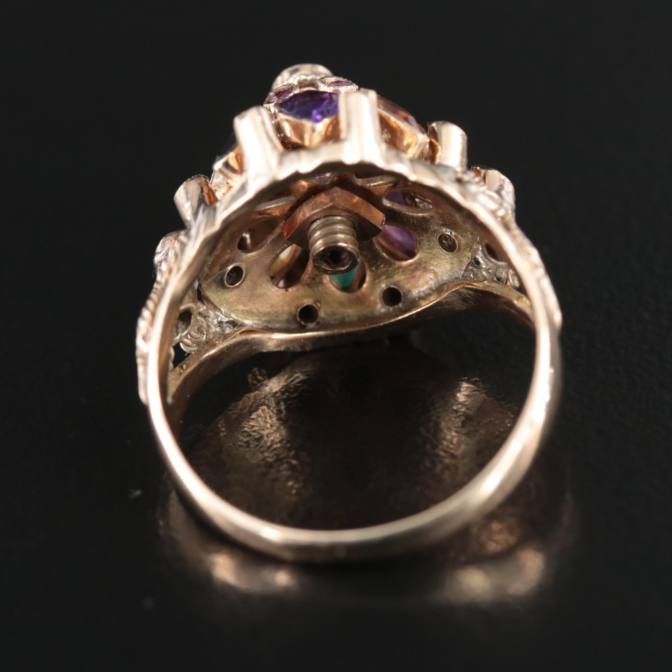10K Gemstone Thai Princess Ring