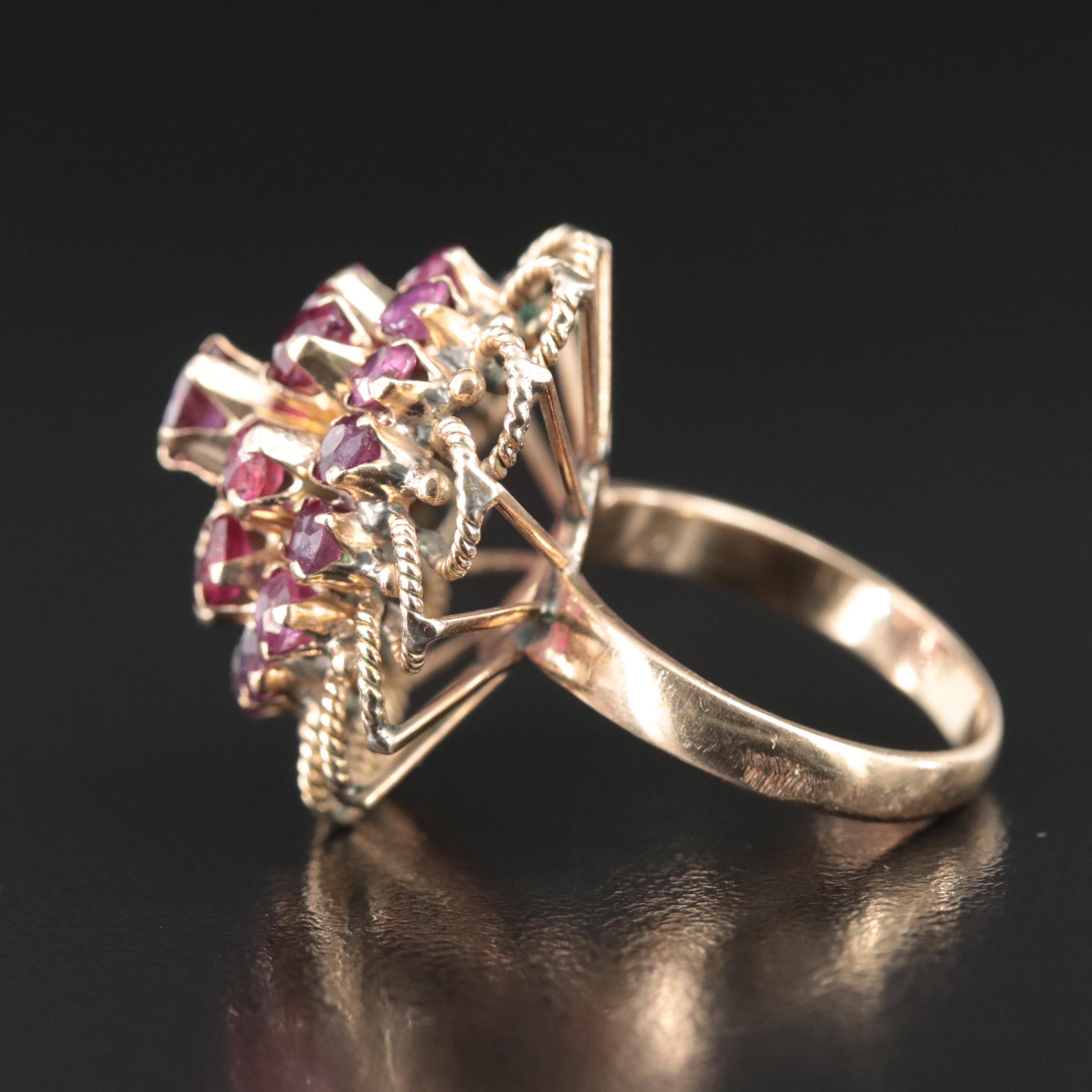 10K Ruby Tiered Ring