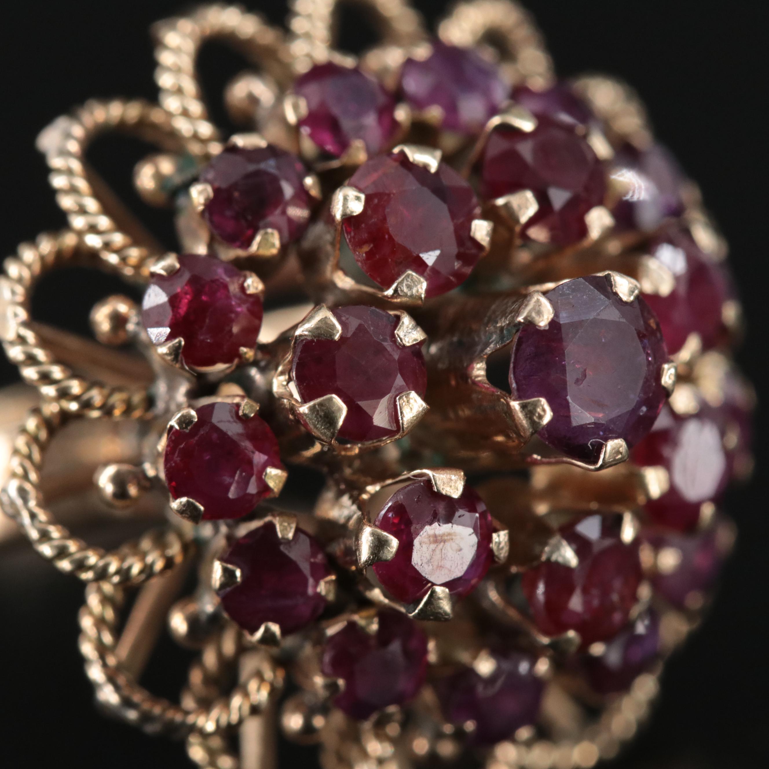 10K Ruby Tiered Ring