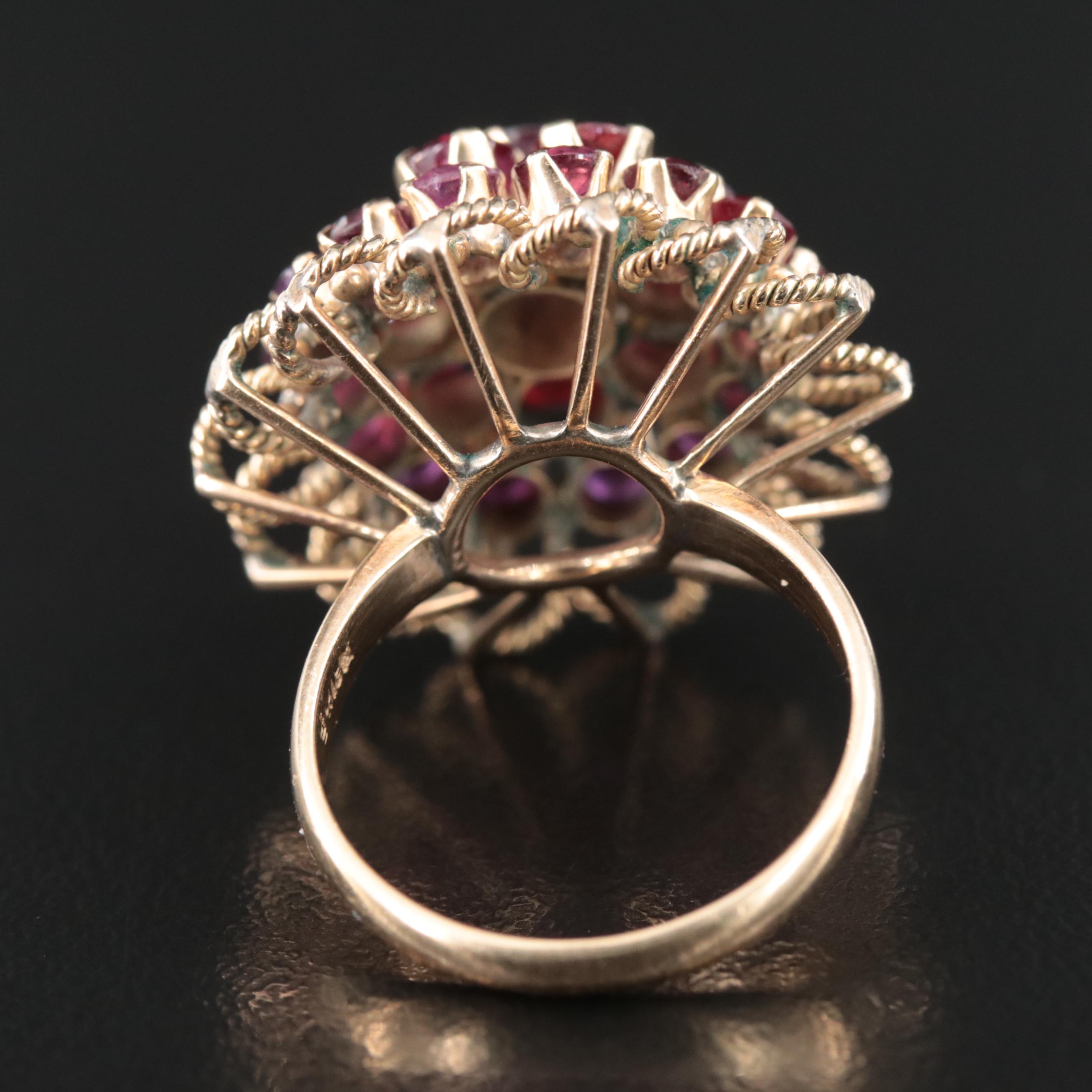 10K Ruby Tiered Ring