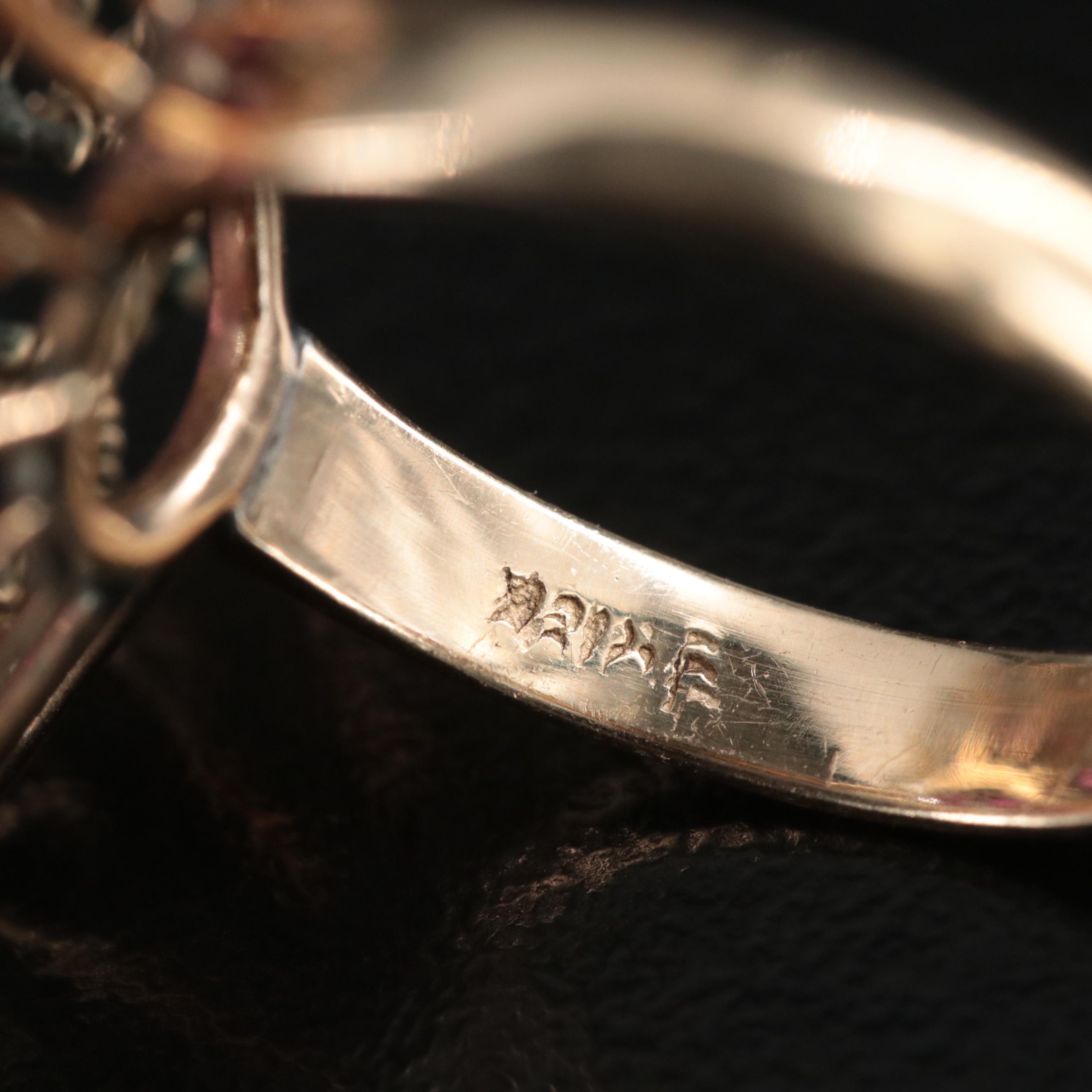 10K Ruby Tiered Ring