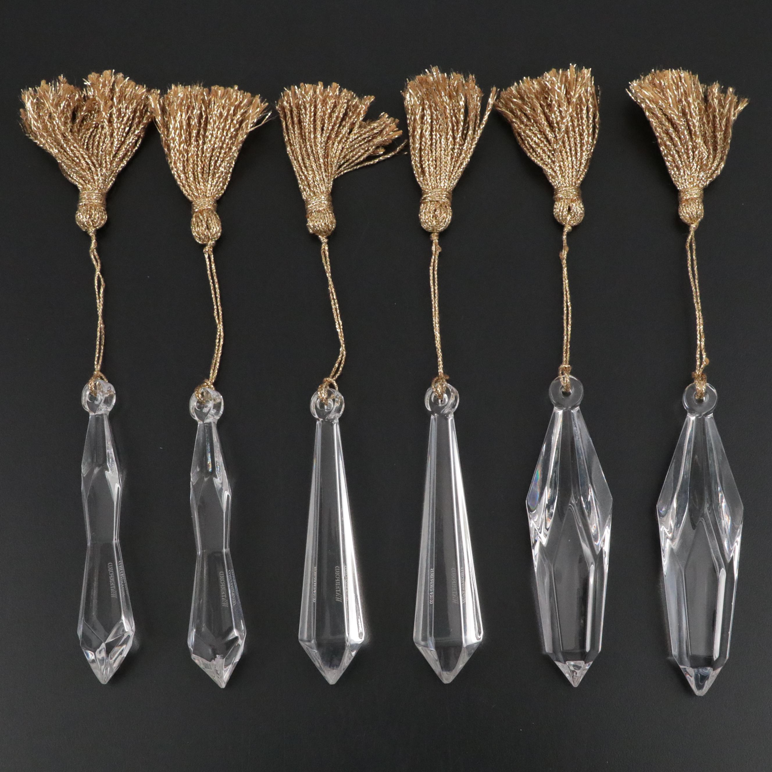 Marquis by Waterford "Dewitt" Lead Crystal Bread Tray with Waterford Ornaments