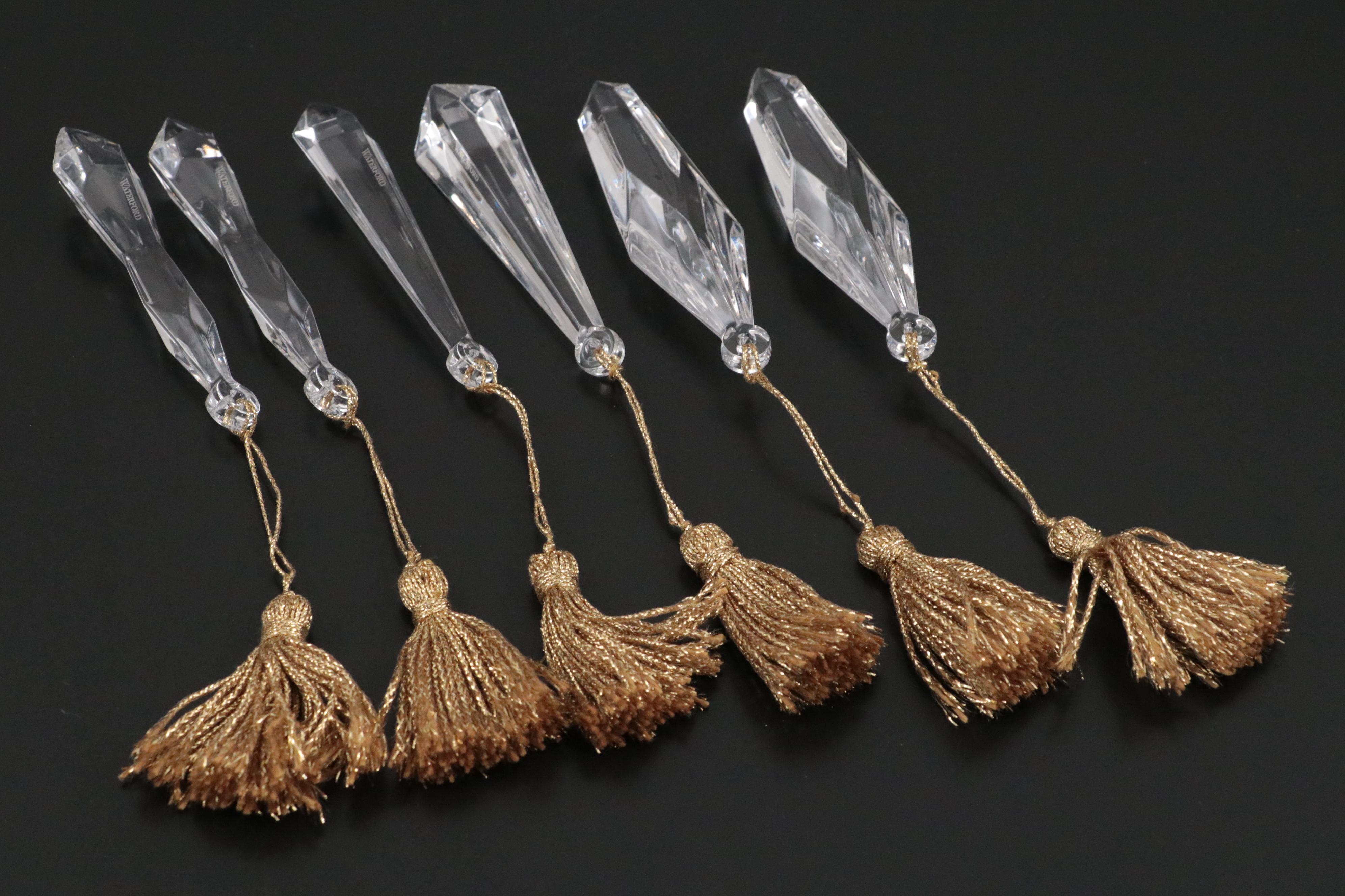 Marquis by Waterford "Dewitt" Lead Crystal Bread Tray with Waterford Ornaments