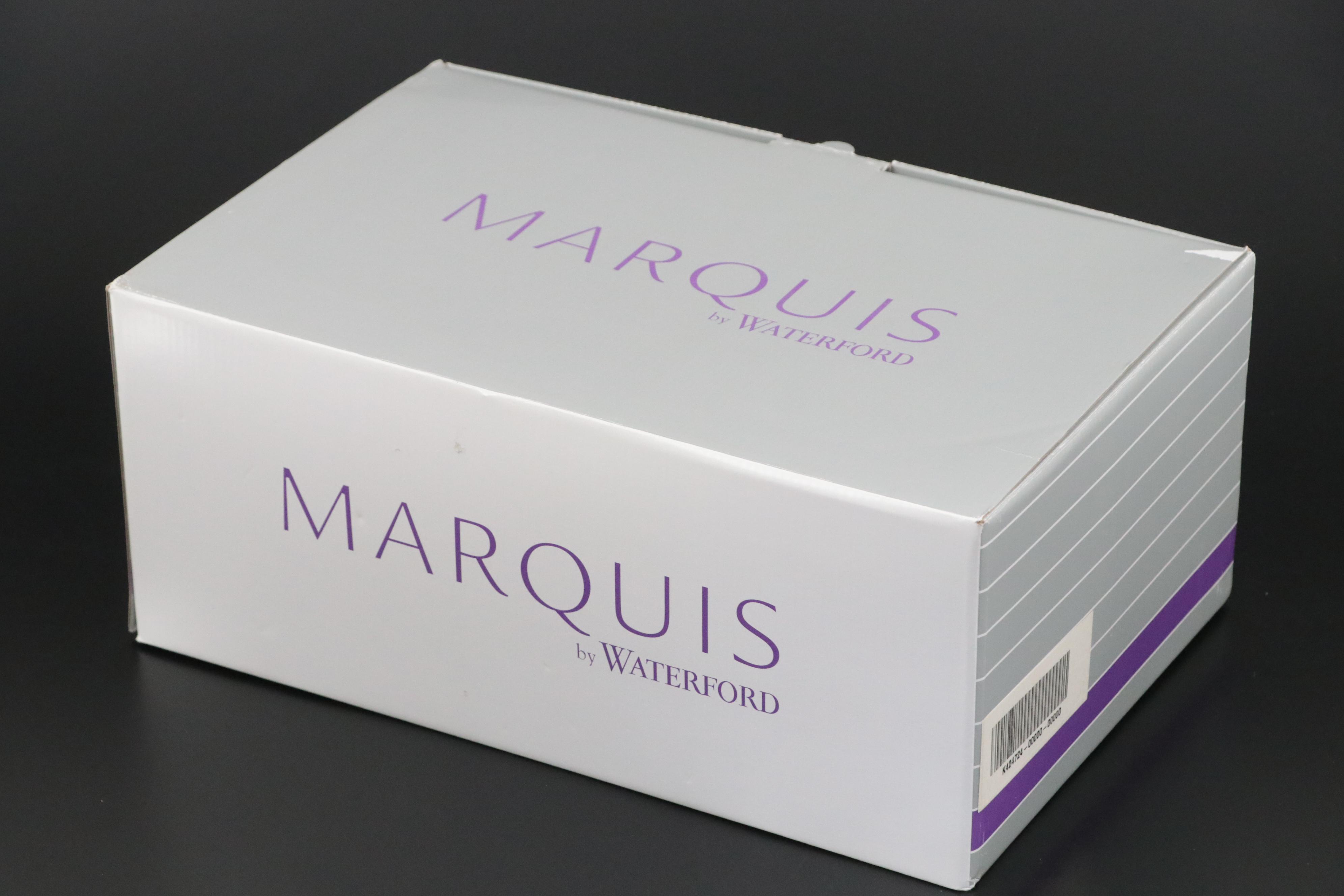 Marquis by Waterford "Dewitt" Lead Crystal Bread Tray with Waterford Ornaments