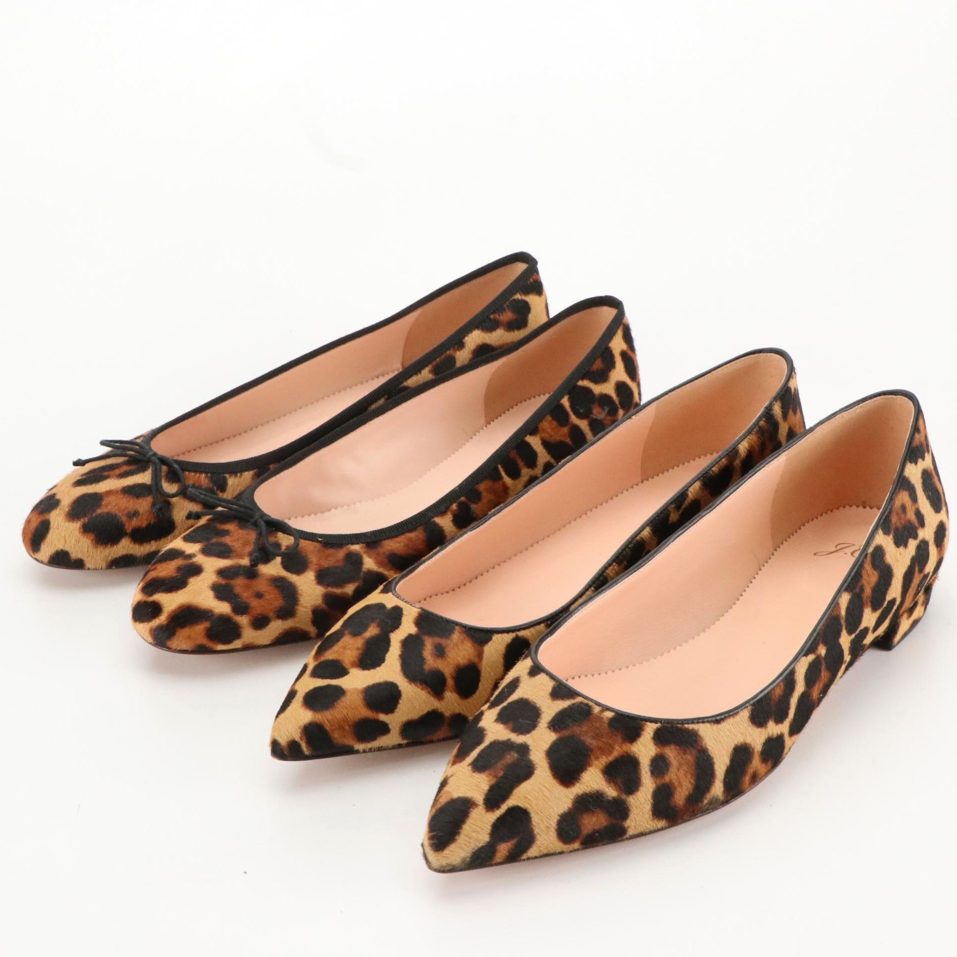 J. Crew Ballet Flats and Pointed Toe Flats in Dyed Calf Hair