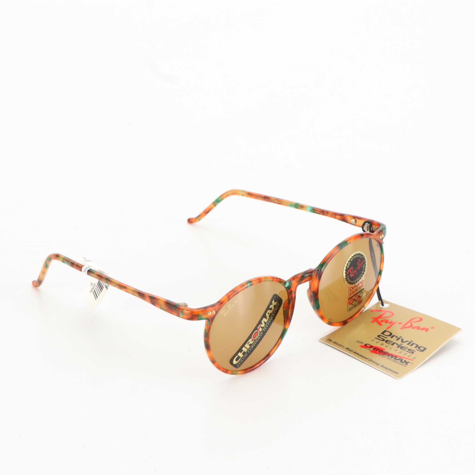 Ray-Ban W1728 Asbury Le Mans Round Chromax Sunglasses with Case and Box