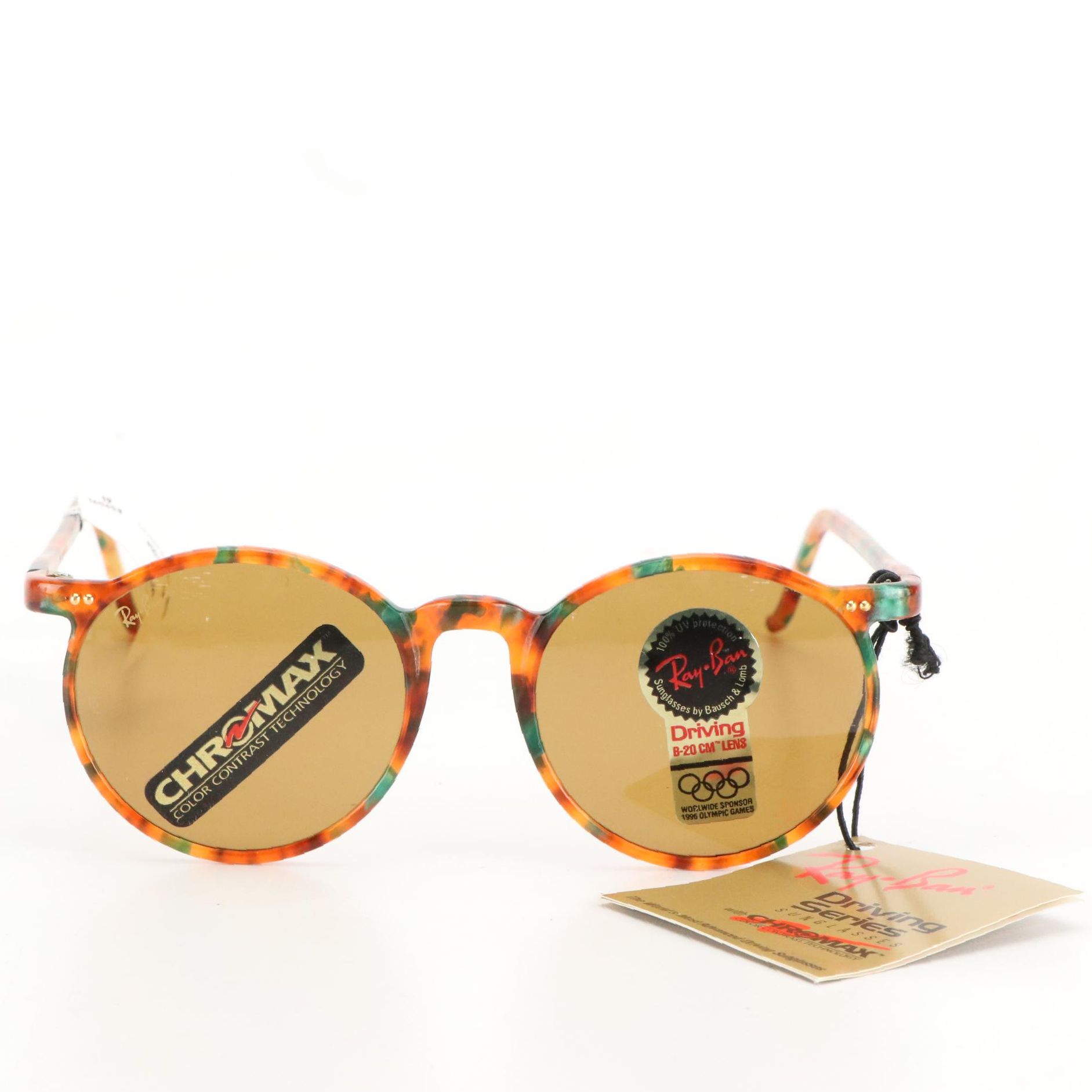 Ray-Ban W1728 Asbury Le Mans Round Chromax Sunglasses with Case and Box