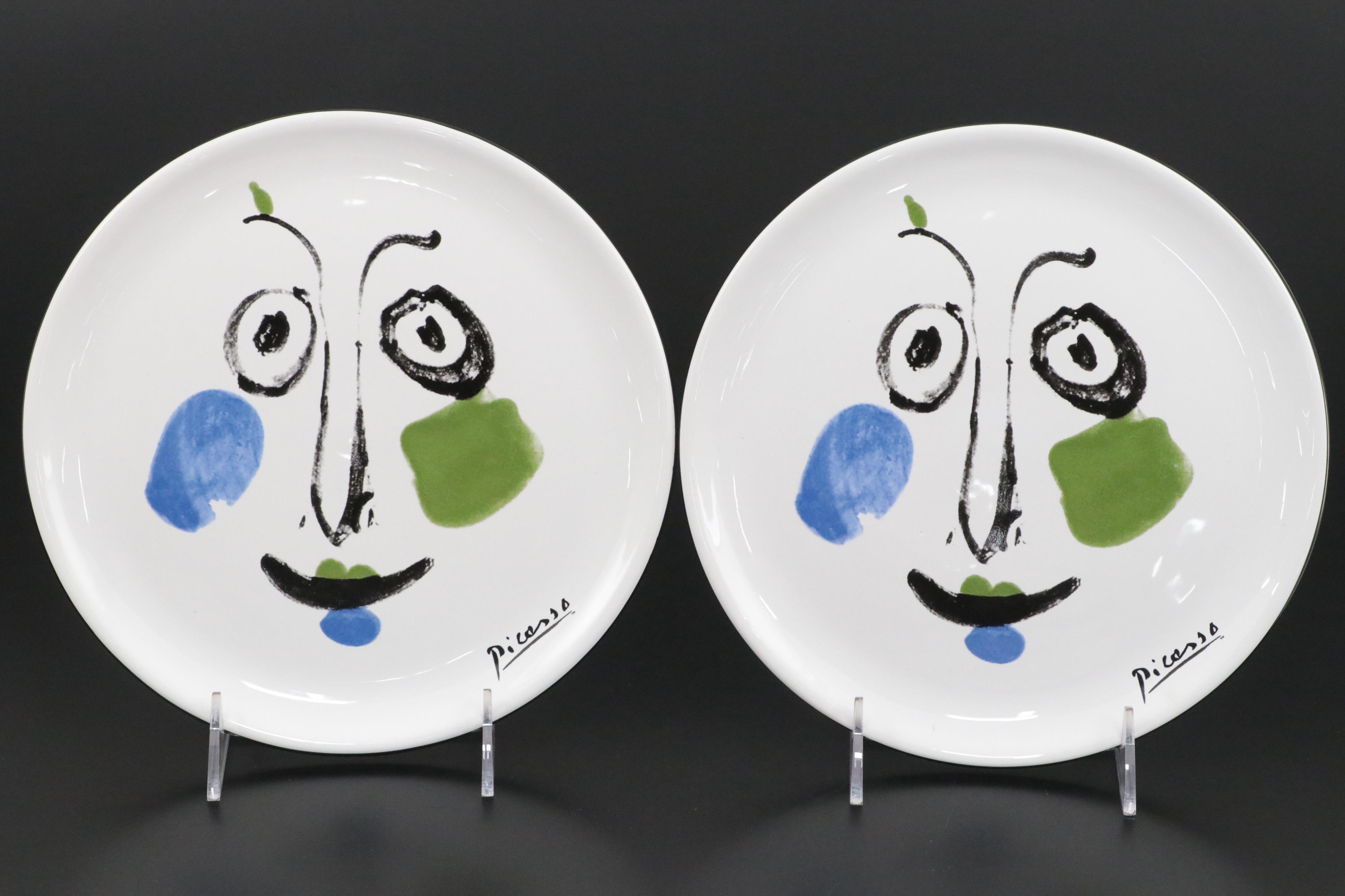 Masterpiece Editions Picasso Living Ceramic "Face" Plates
