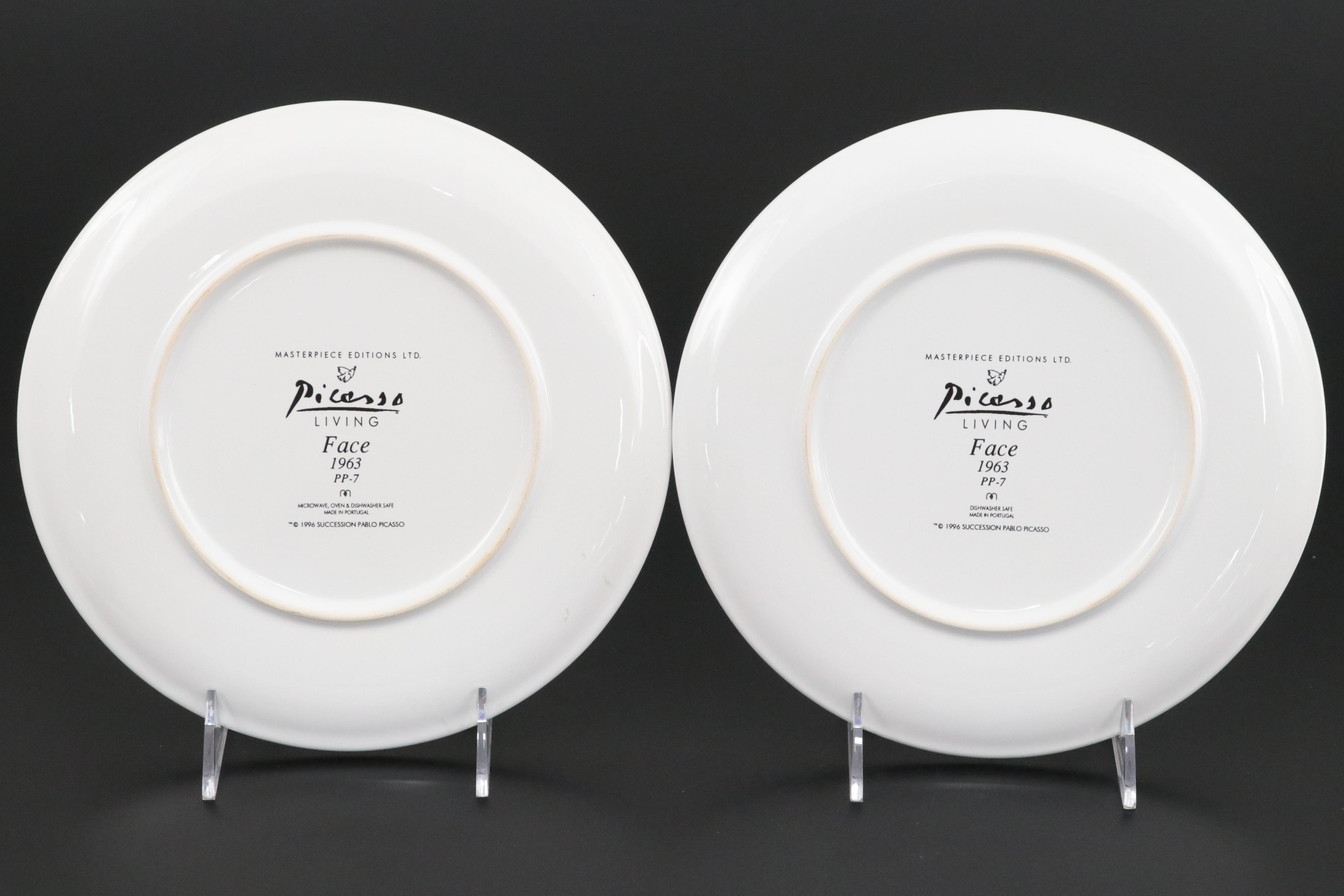 Masterpiece Editions Picasso Living Ceramic "Face" Plates
