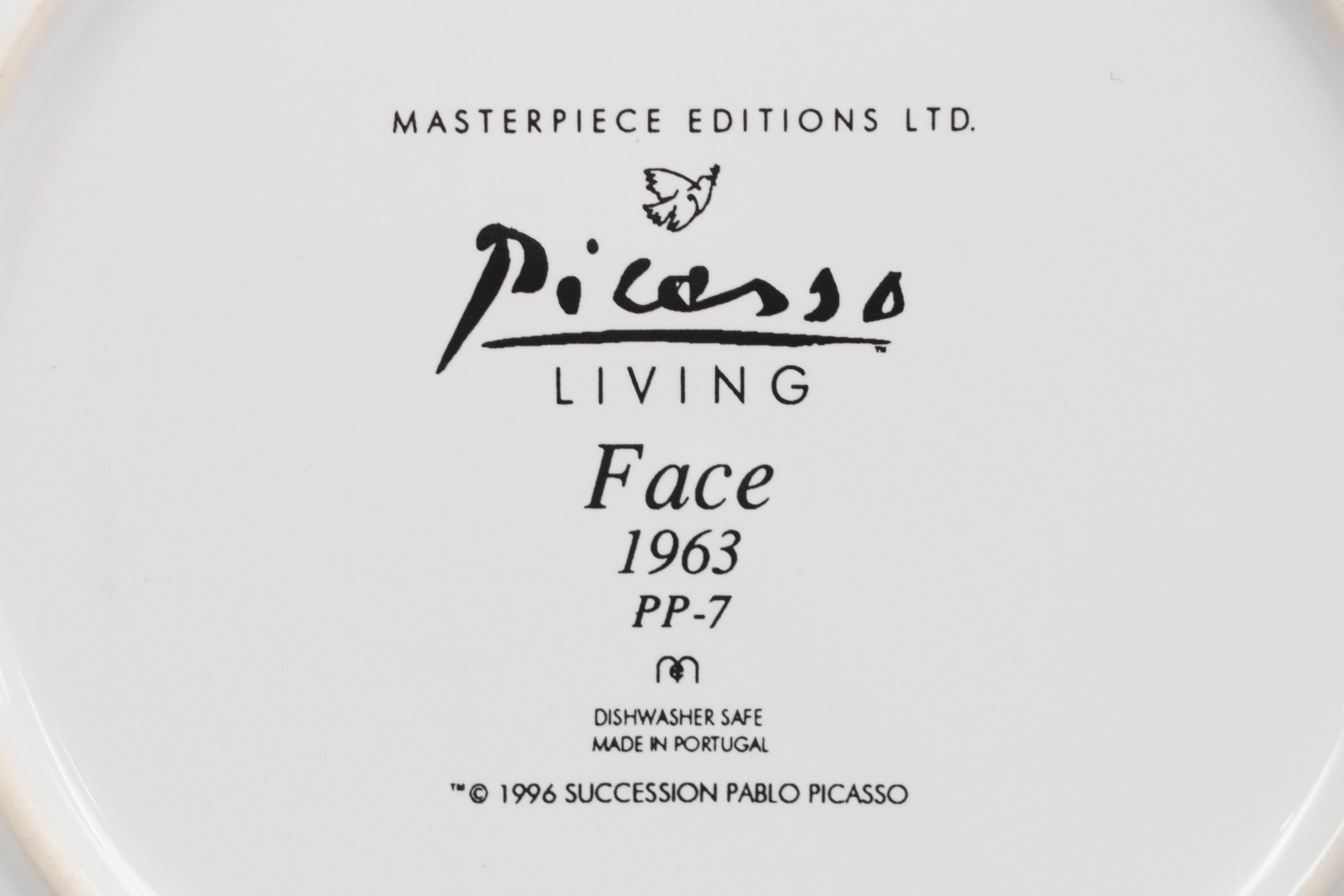 Masterpiece Editions Picasso Living Ceramic "Face" Plates