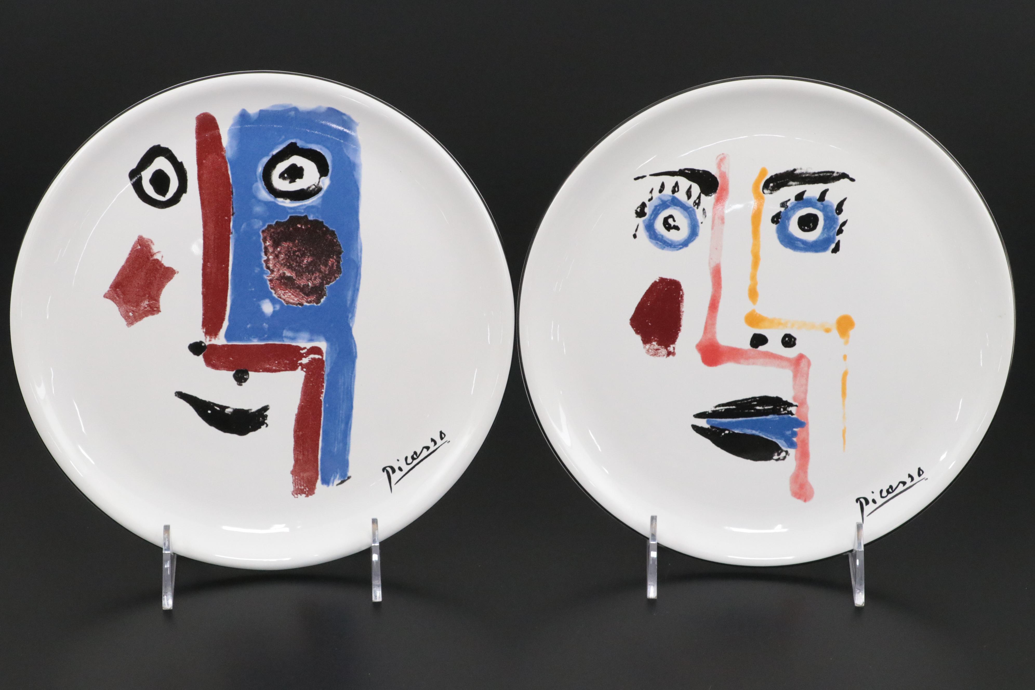 Masterpiece Editions Picasso Living Ceramic "Face" Plates