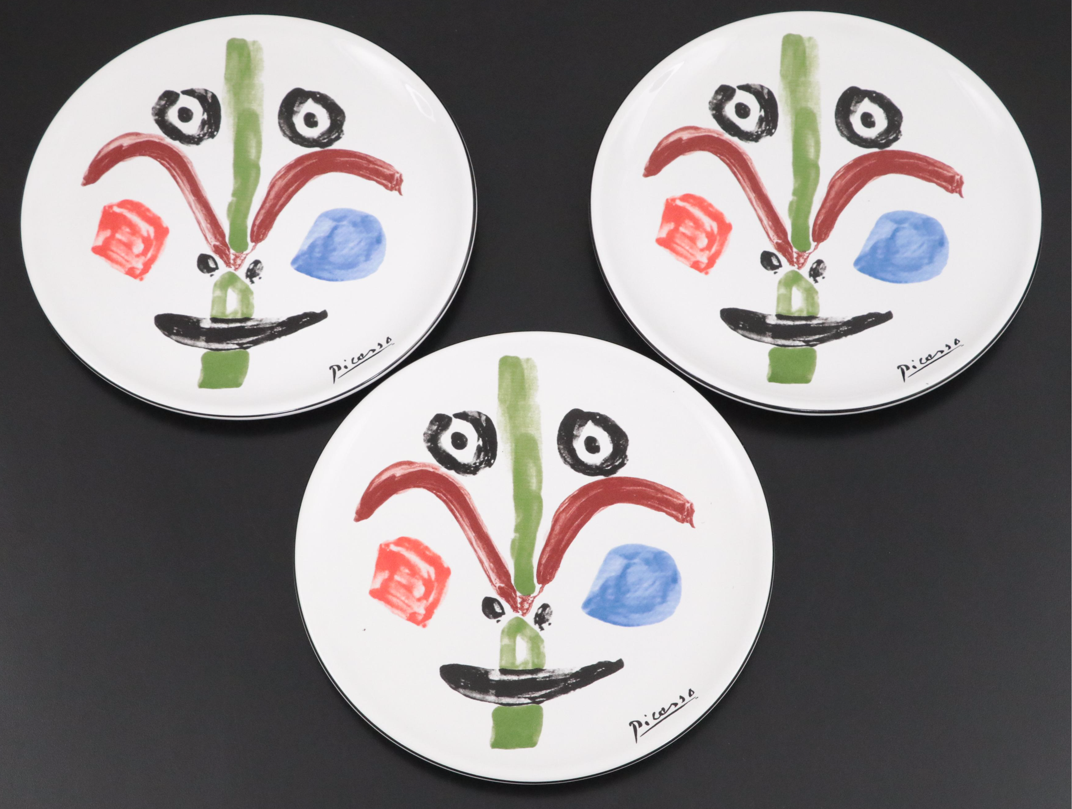 Masterpiece Editions Picasso Living Ceramic "Face" Plates