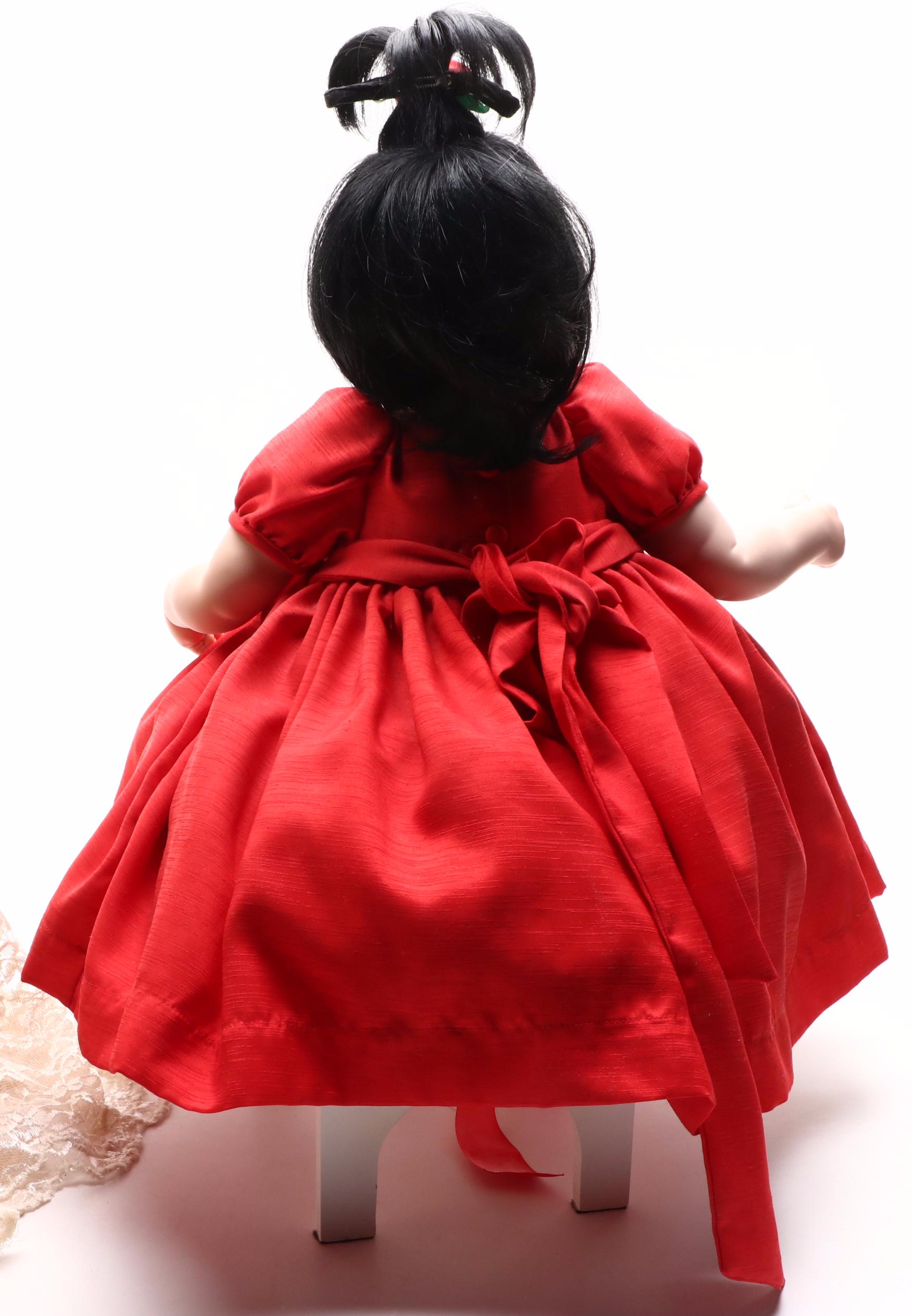 Pamela Erff Porcelain Bride Doll with Fayzah Spanos Vinyl Doll