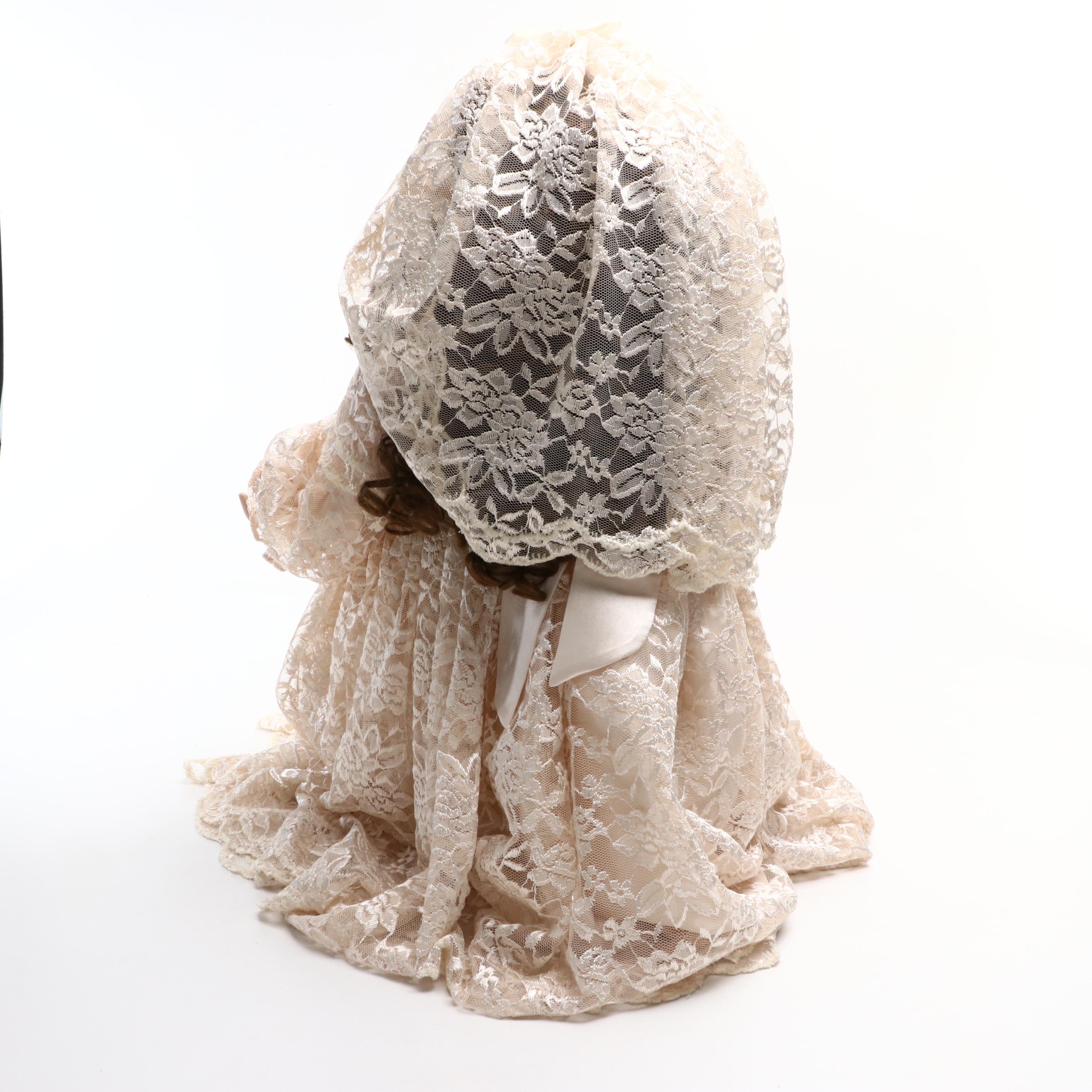 Pamela Erff Porcelain Bride Doll with Fayzah Spanos Vinyl Doll