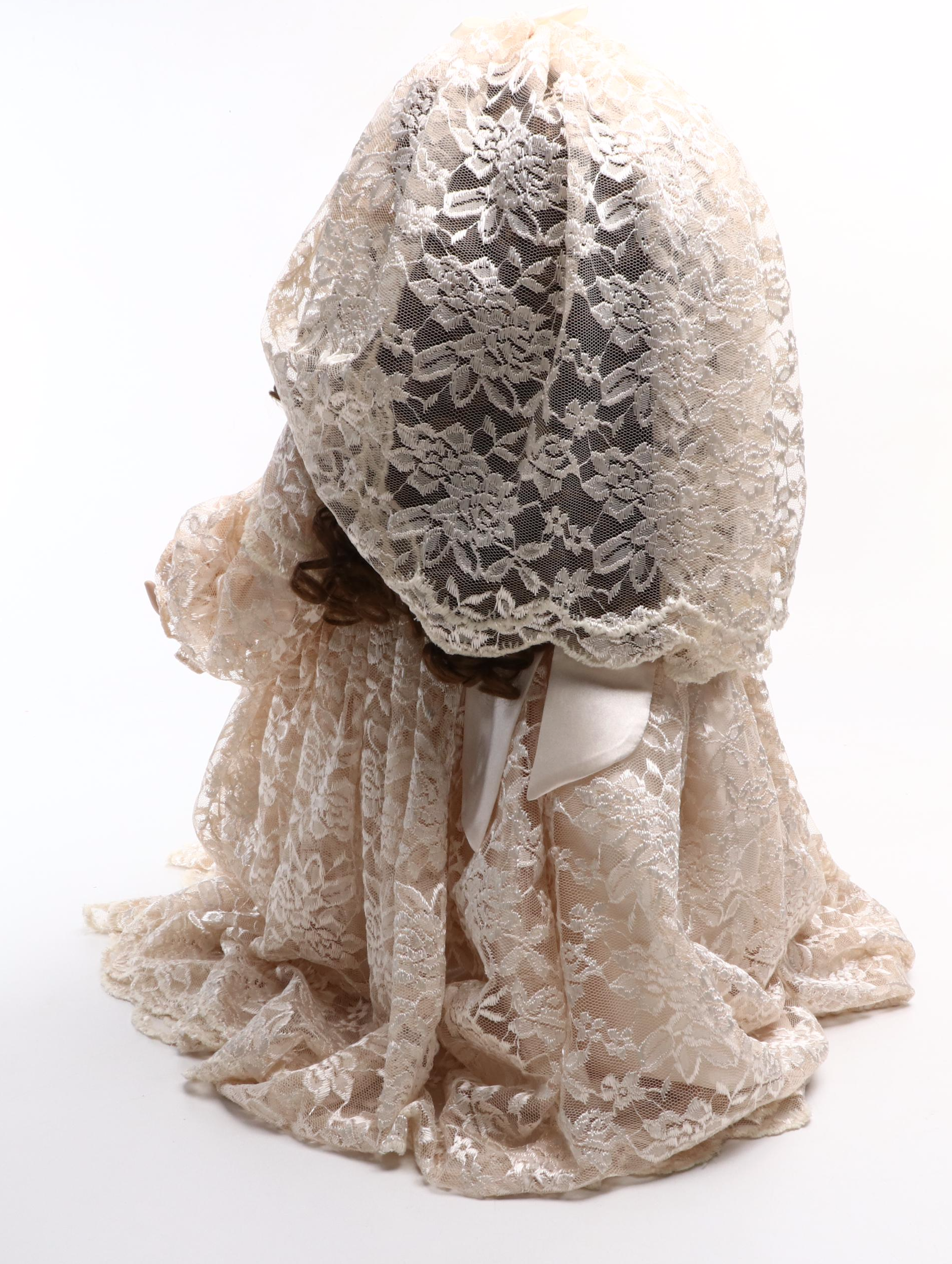 Pamela Erff Porcelain Bride Doll with Fayzah Spanos Vinyl Doll