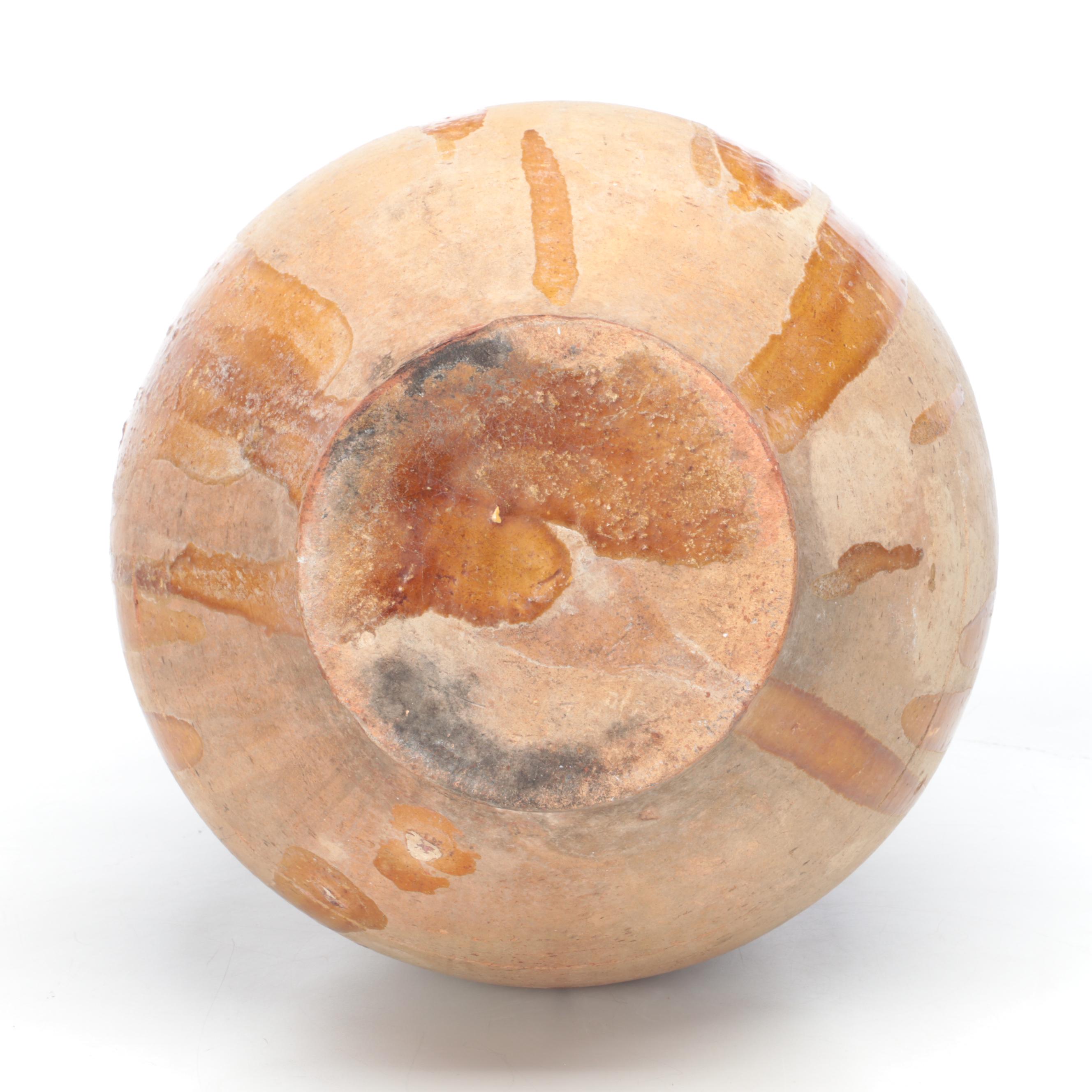 Mediterranean  Style Earthenware Olive Jar