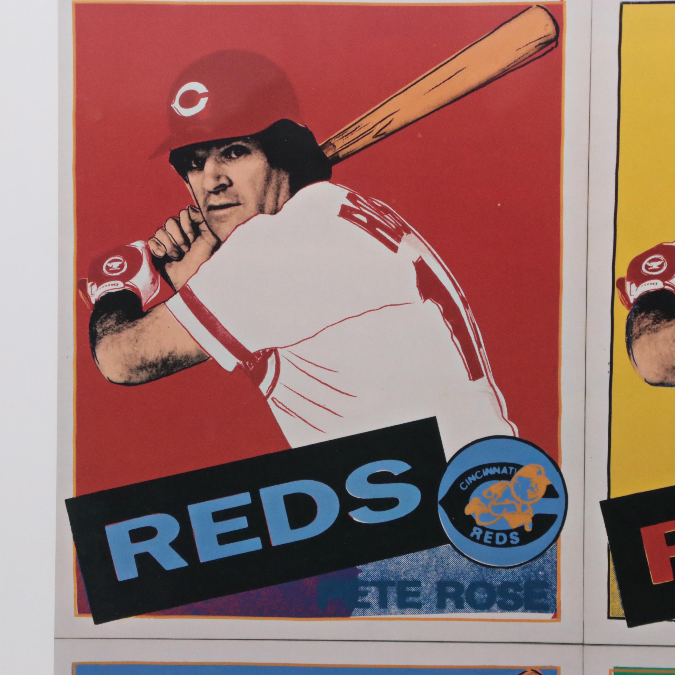 Pete Rose Autographed Andy Warhol Giclée Poster for Cincinnati Art Museum