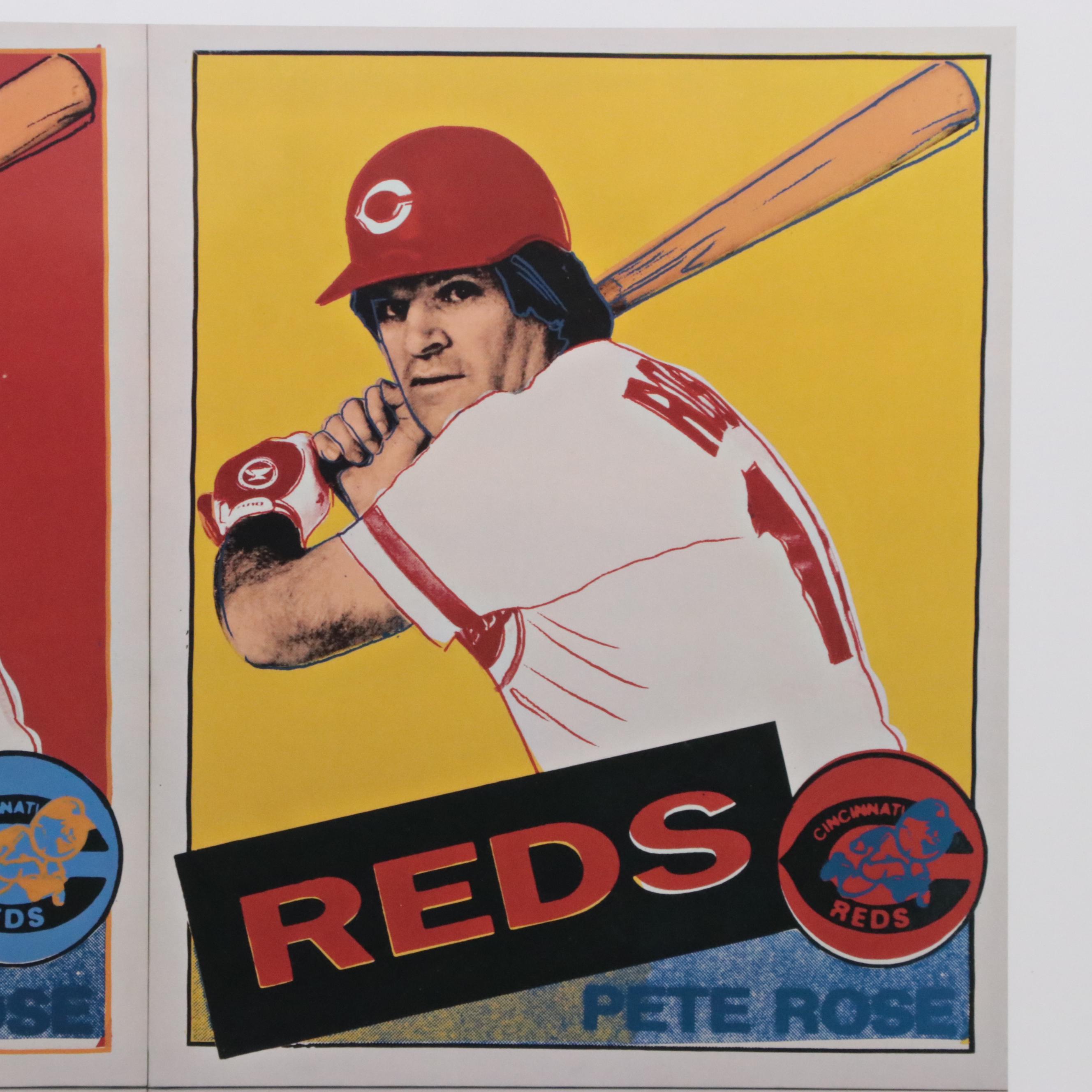 Pete Rose Autographed Andy Warhol Giclée Poster for Cincinnati Art Museum