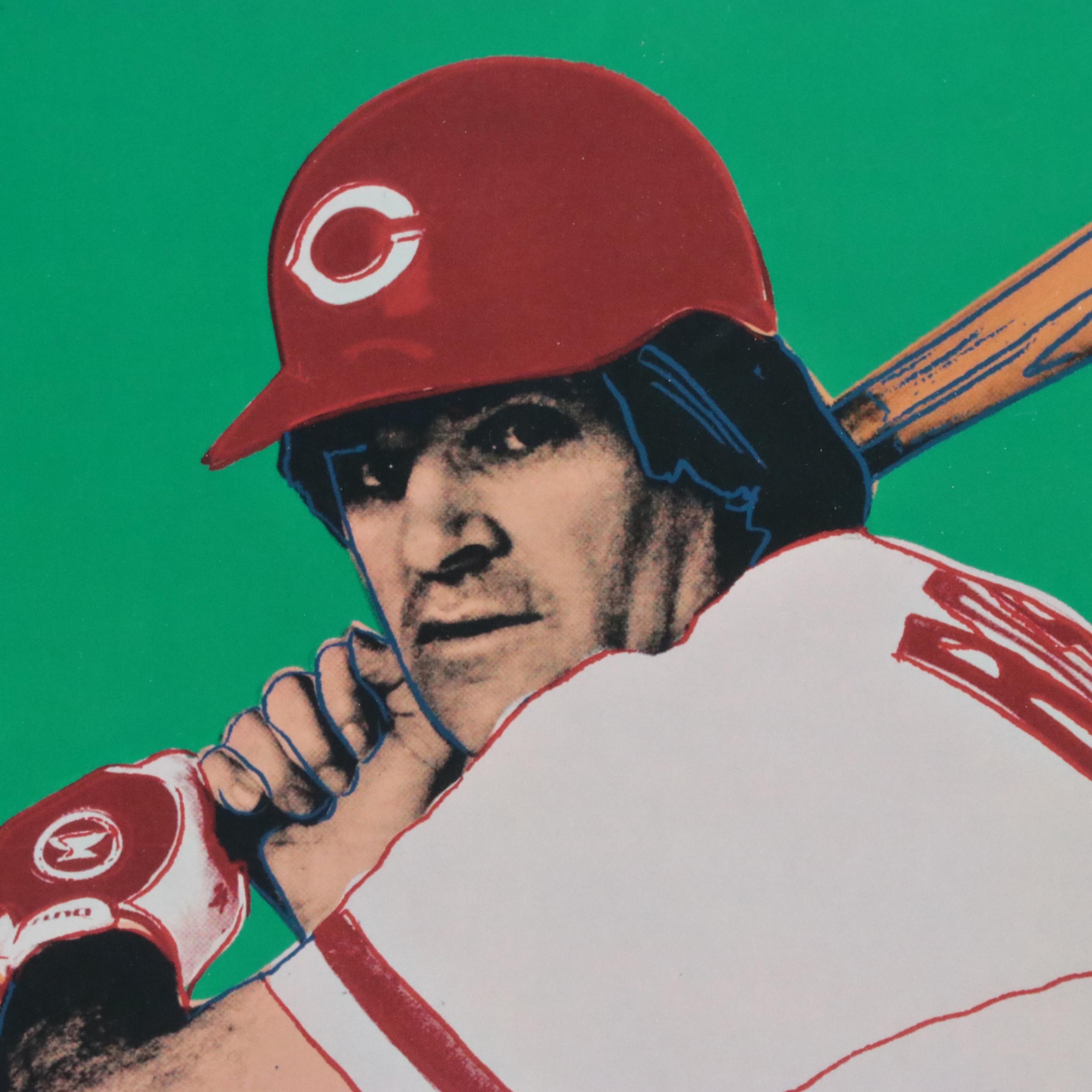 Pete Rose Autographed Andy Warhol Giclée Poster for Cincinnati Art Museum