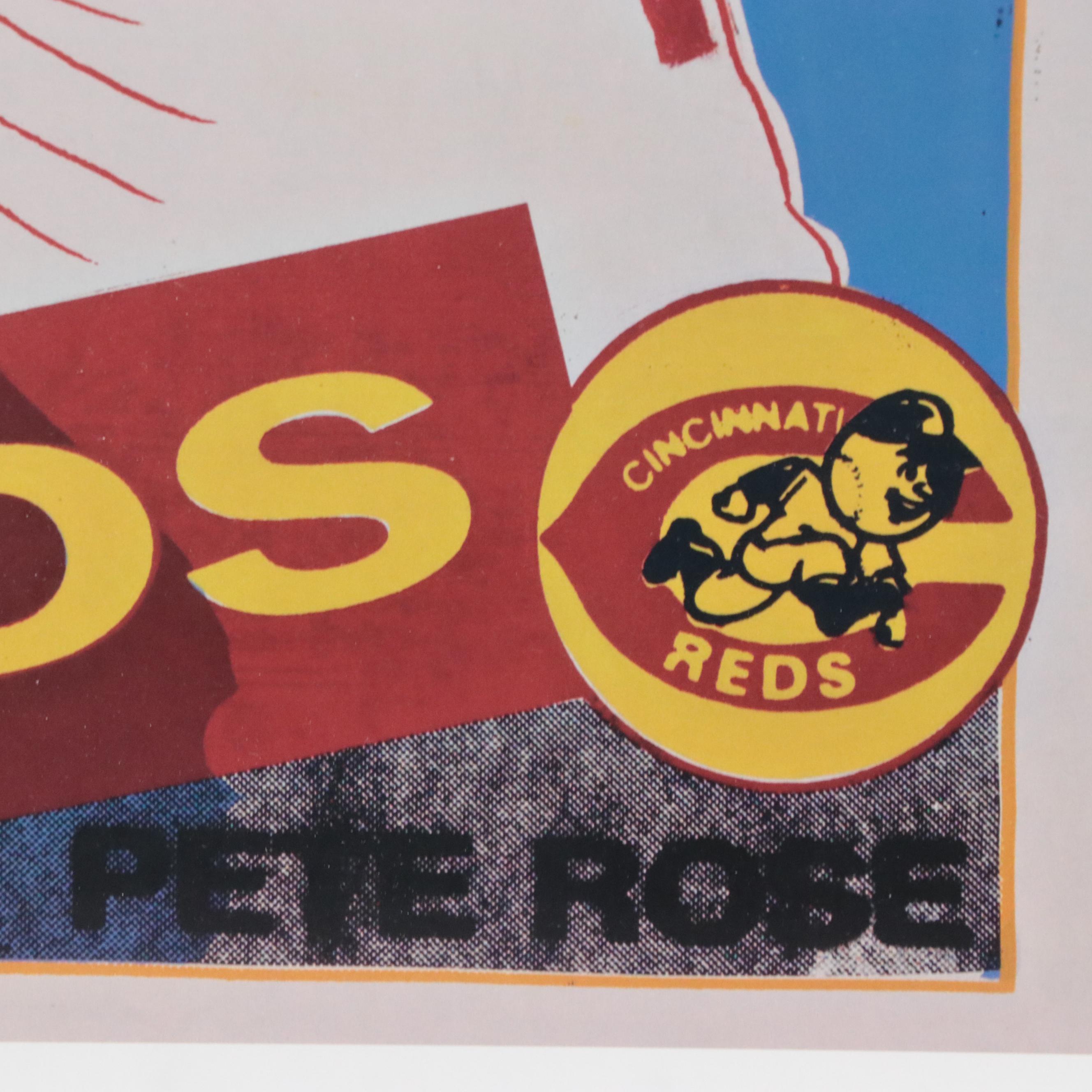 Pete Rose Autographed Andy Warhol Giclée Poster for Cincinnati Art Museum