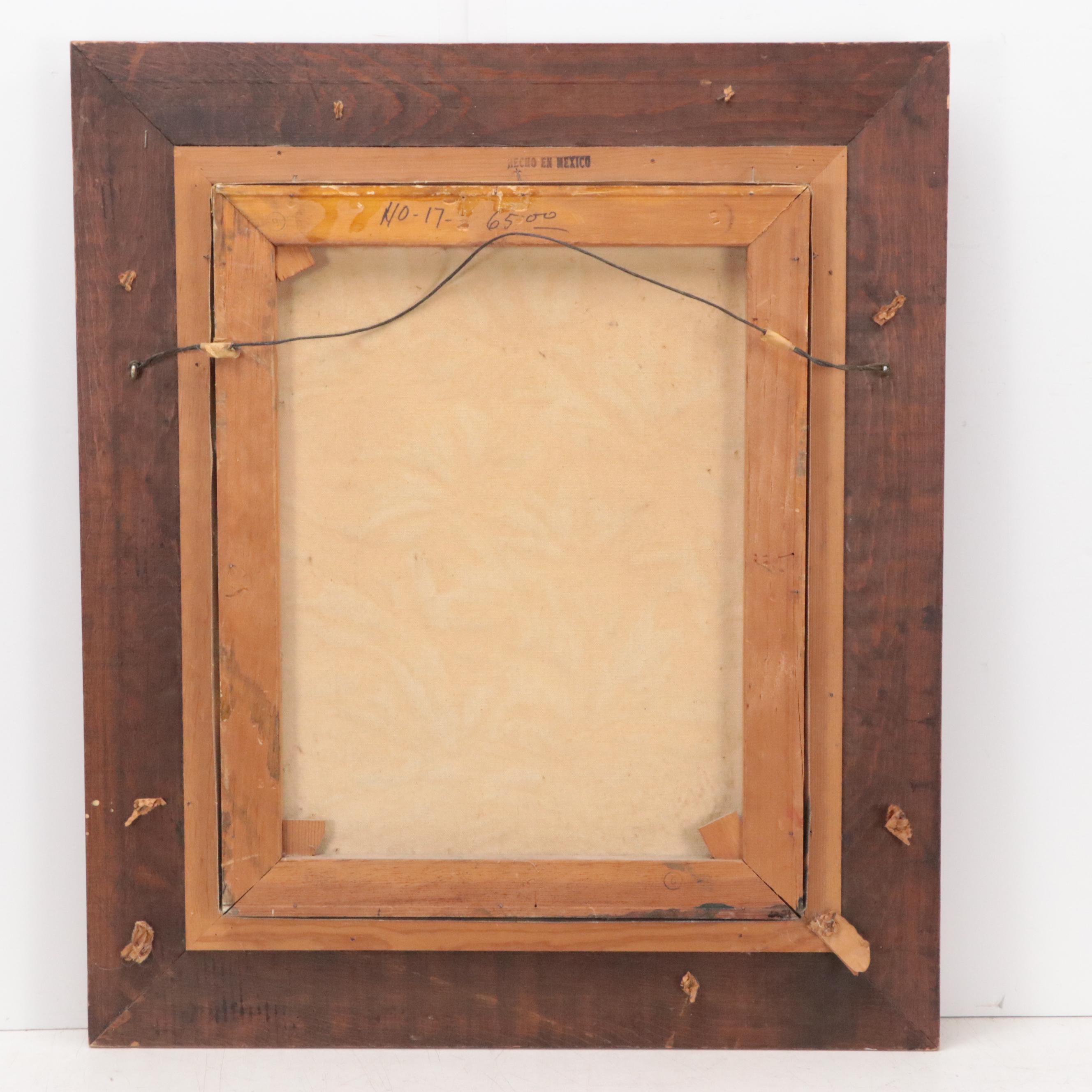 Louis Spiegel Impasto Mixed Media Floral Painting, 1970