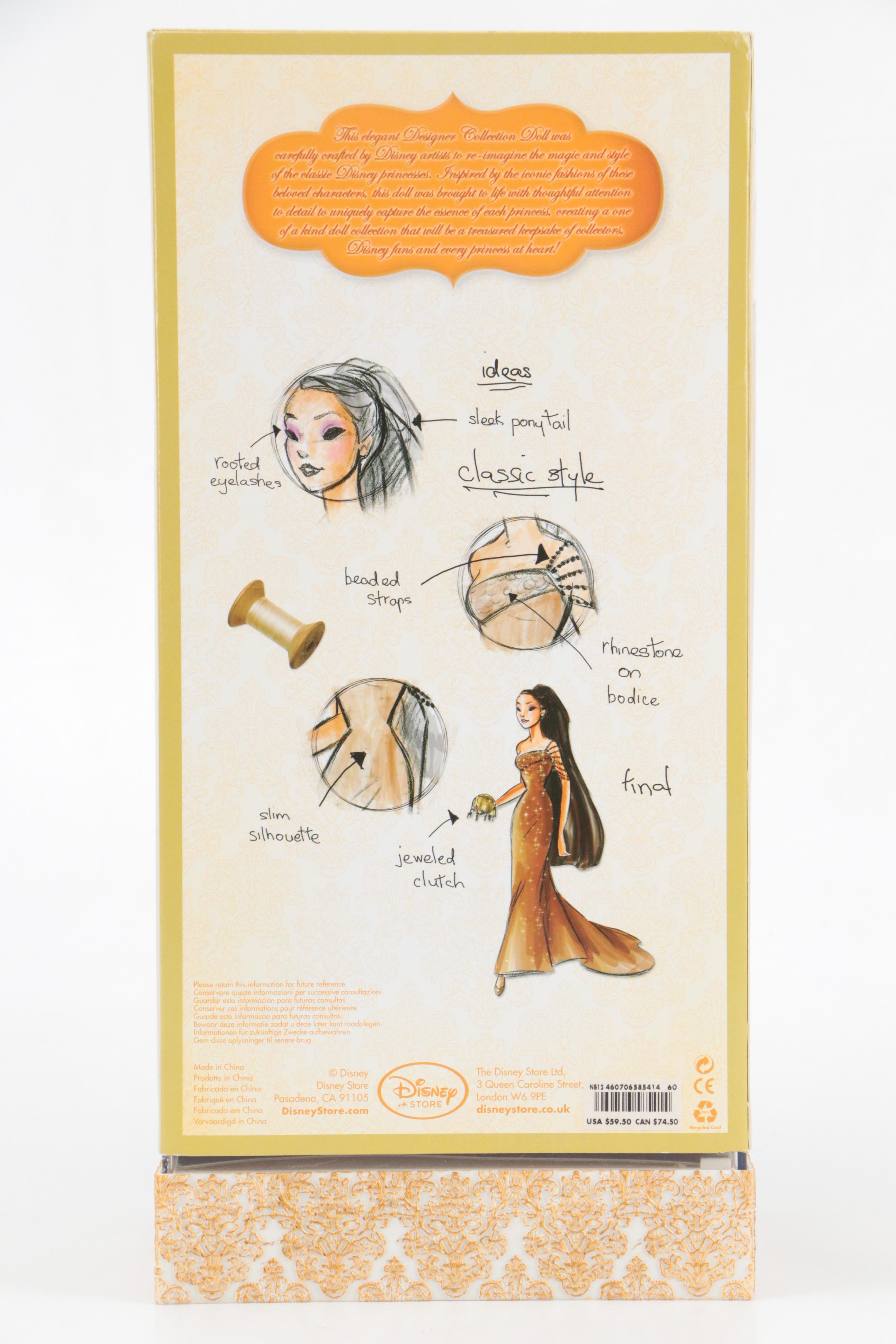 Disney Princess Designer Collection Pocahontas and Rapunzel Dolls