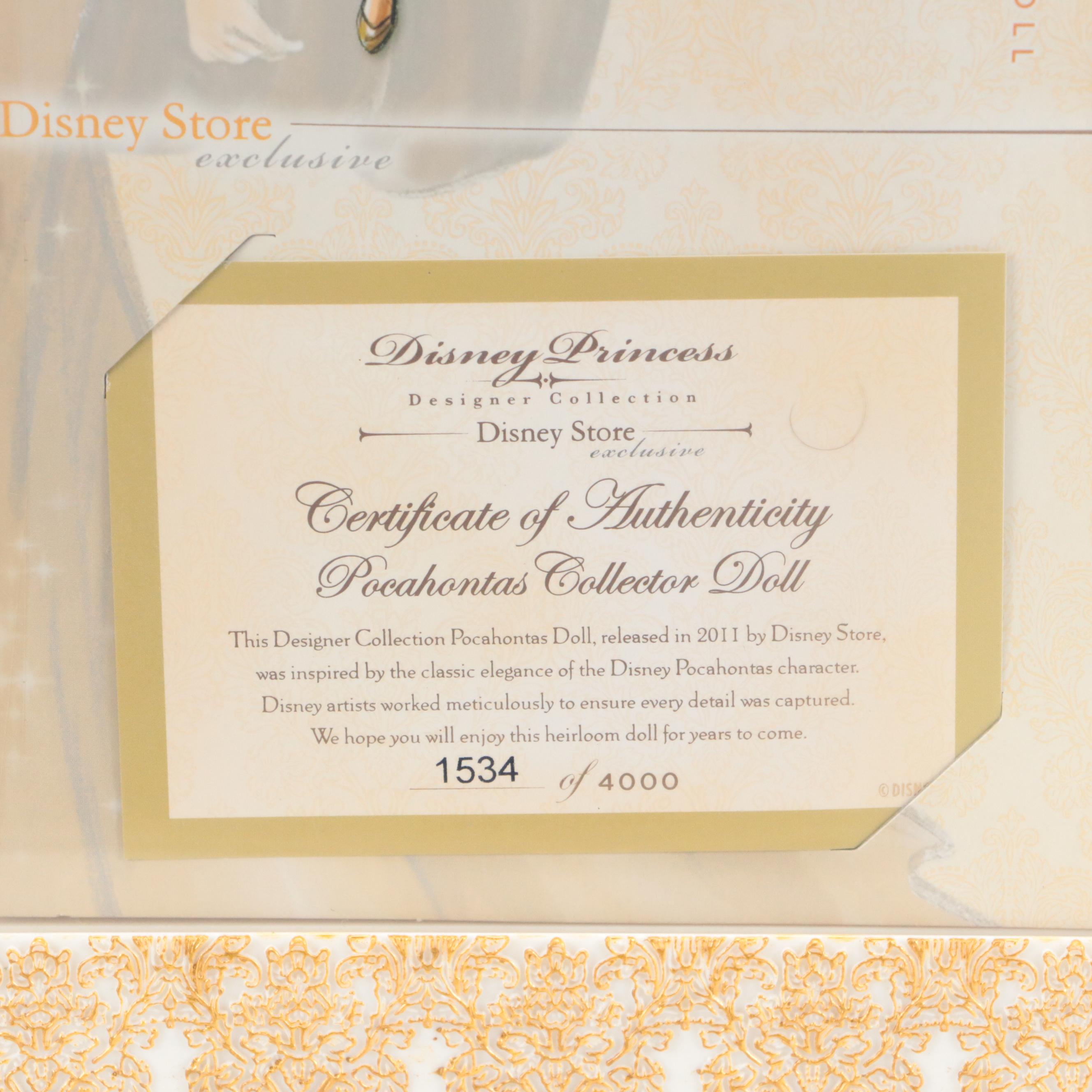 Disney Princess Designer Collection Pocahontas and Rapunzel Dolls