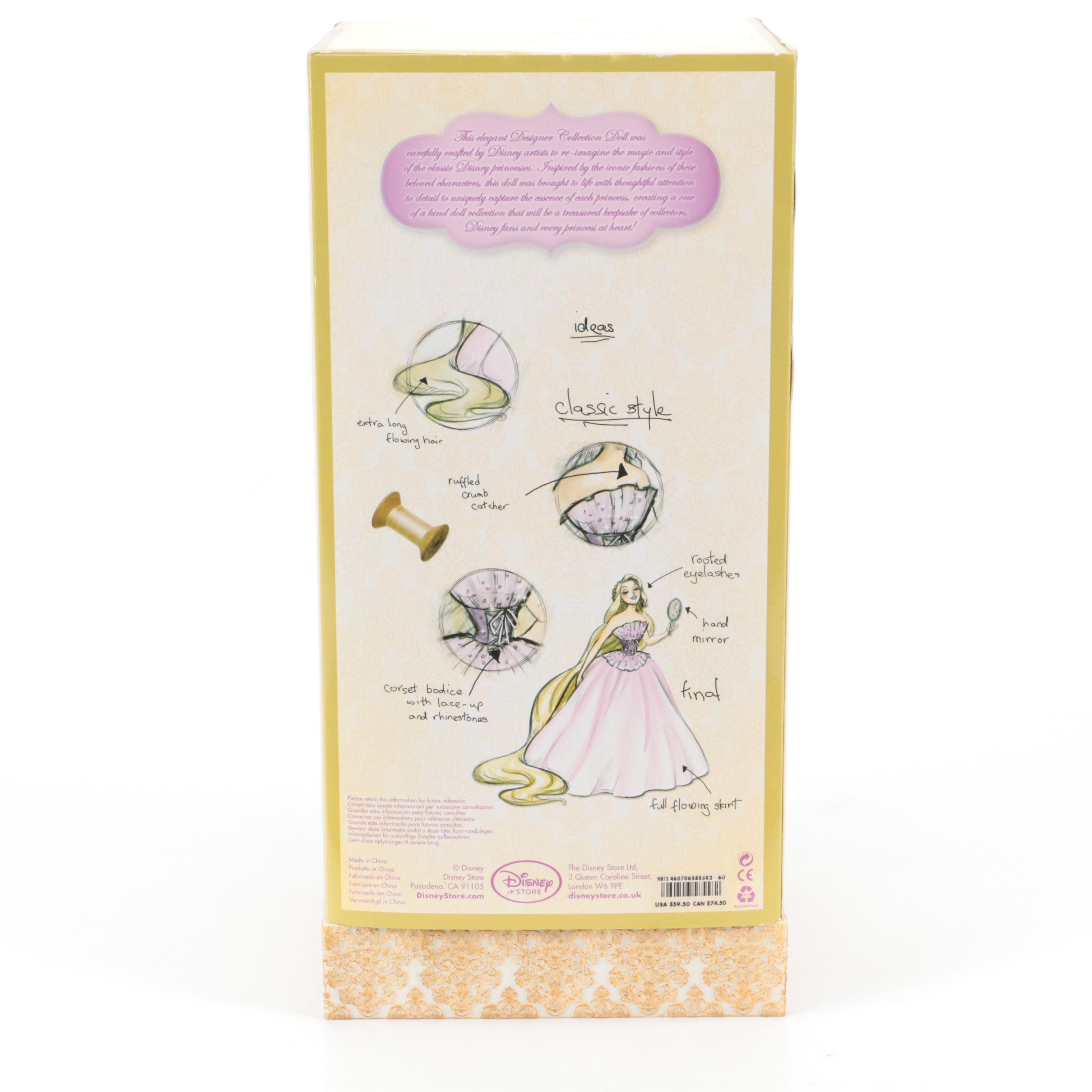 Disney Princess Designer Collection Pocahontas and Rapunzel Dolls