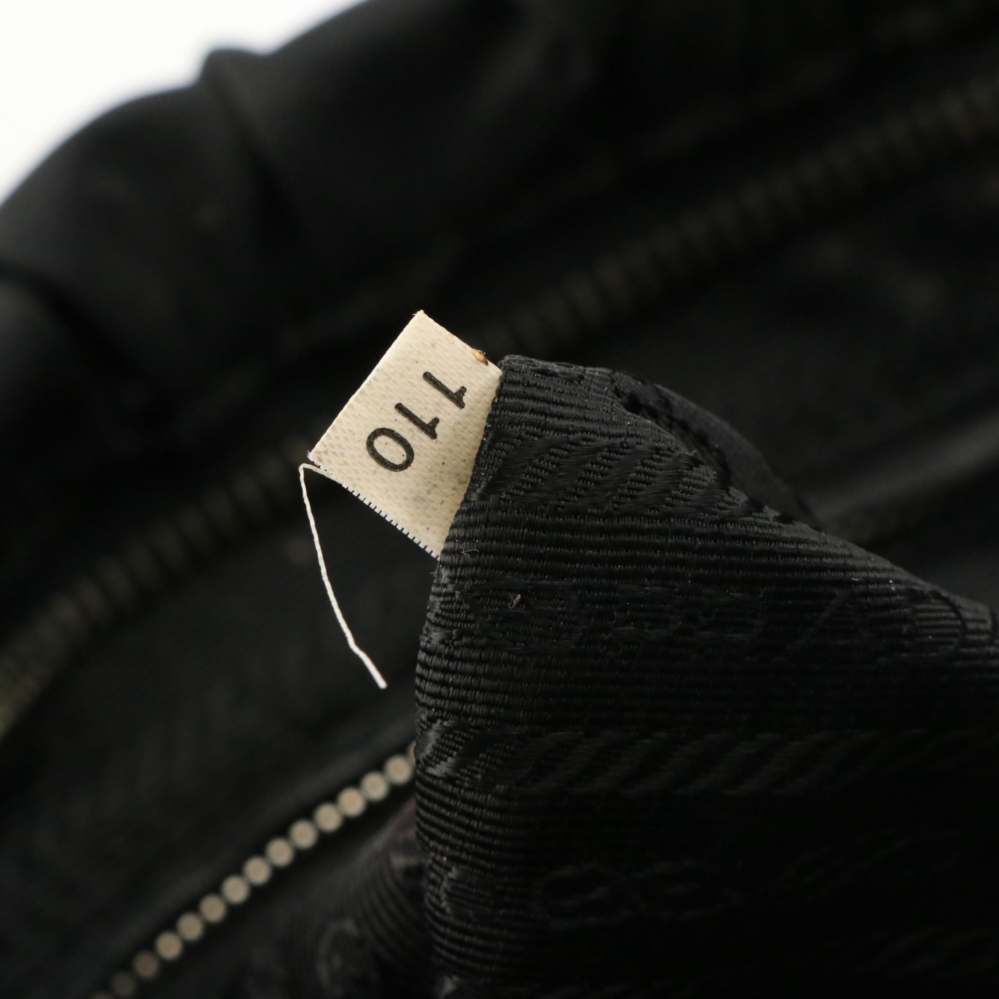 Prada Origami Pleated Clutch Bag in Black Tessuto Nylon