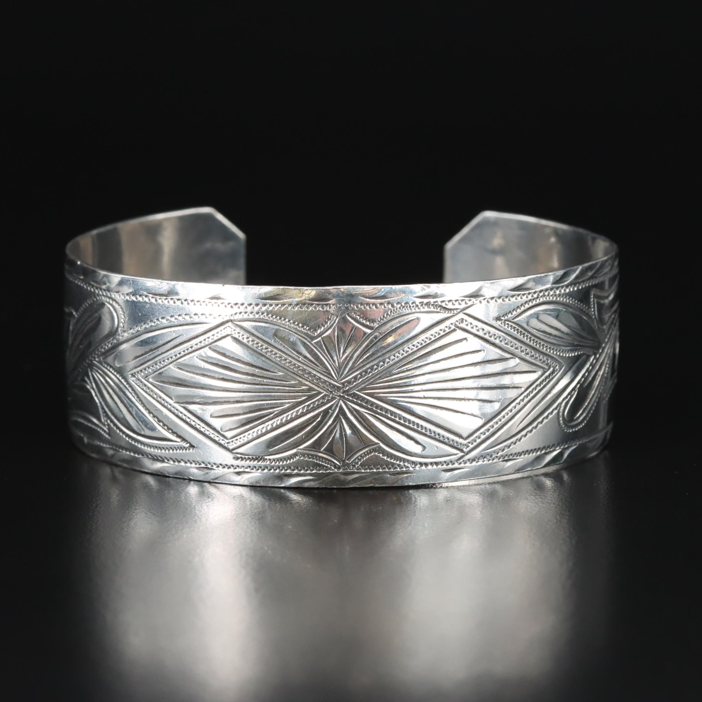Southwestern Style Sterling Cuff