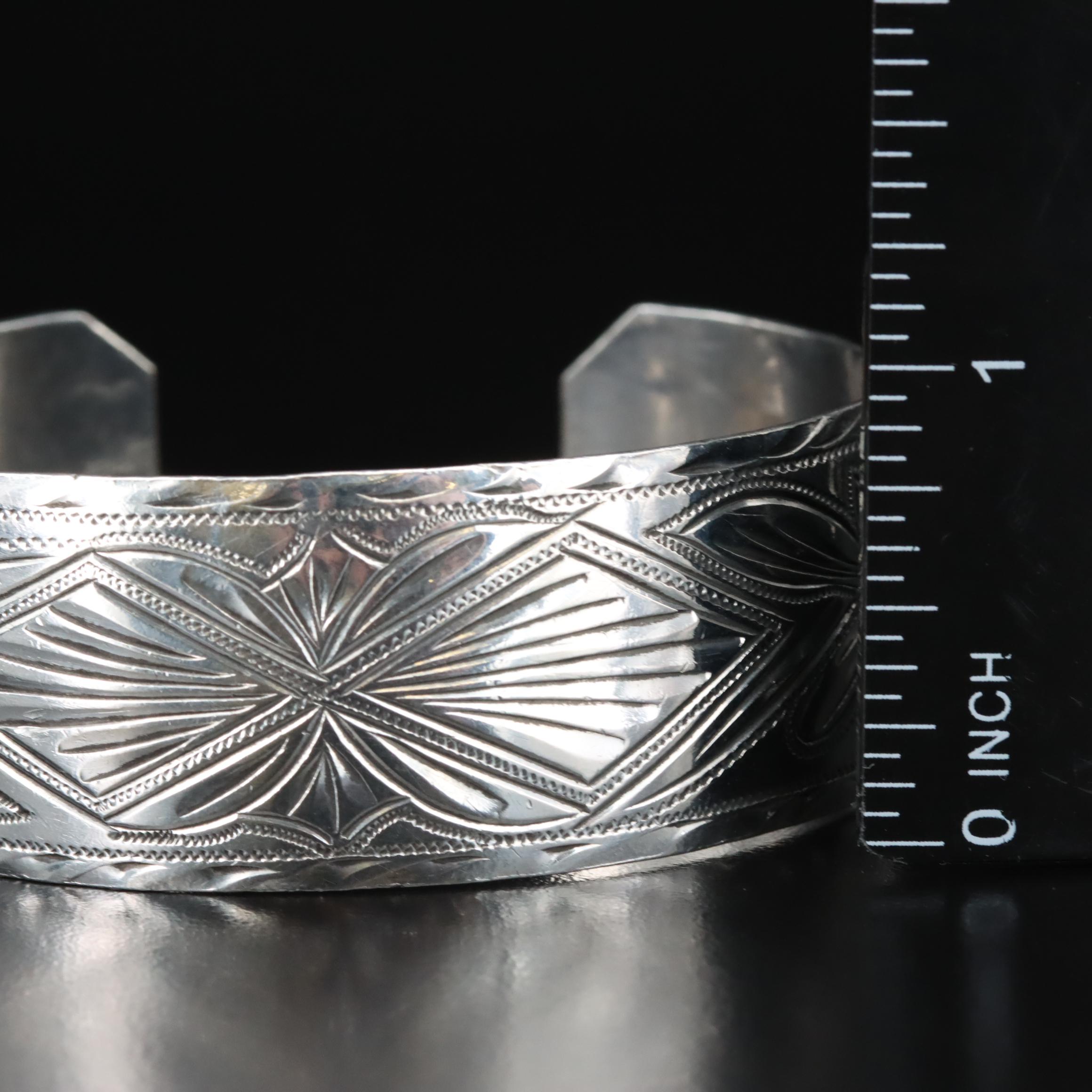 Southwestern Style Sterling Cuff