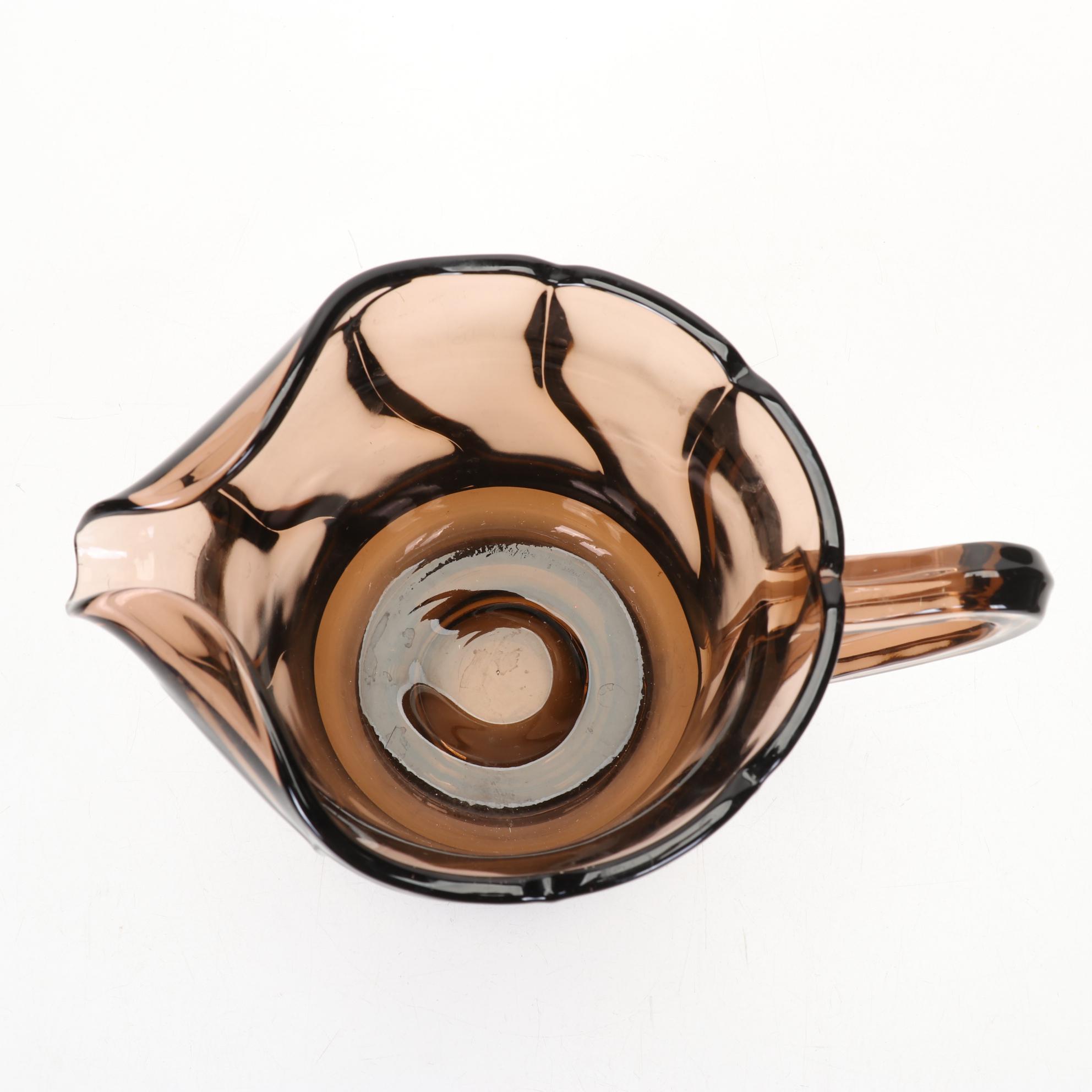 Fostoria "Jamestown Brown" Stemware, Pitcher and Dinneware, Set of 36, 1961-1982