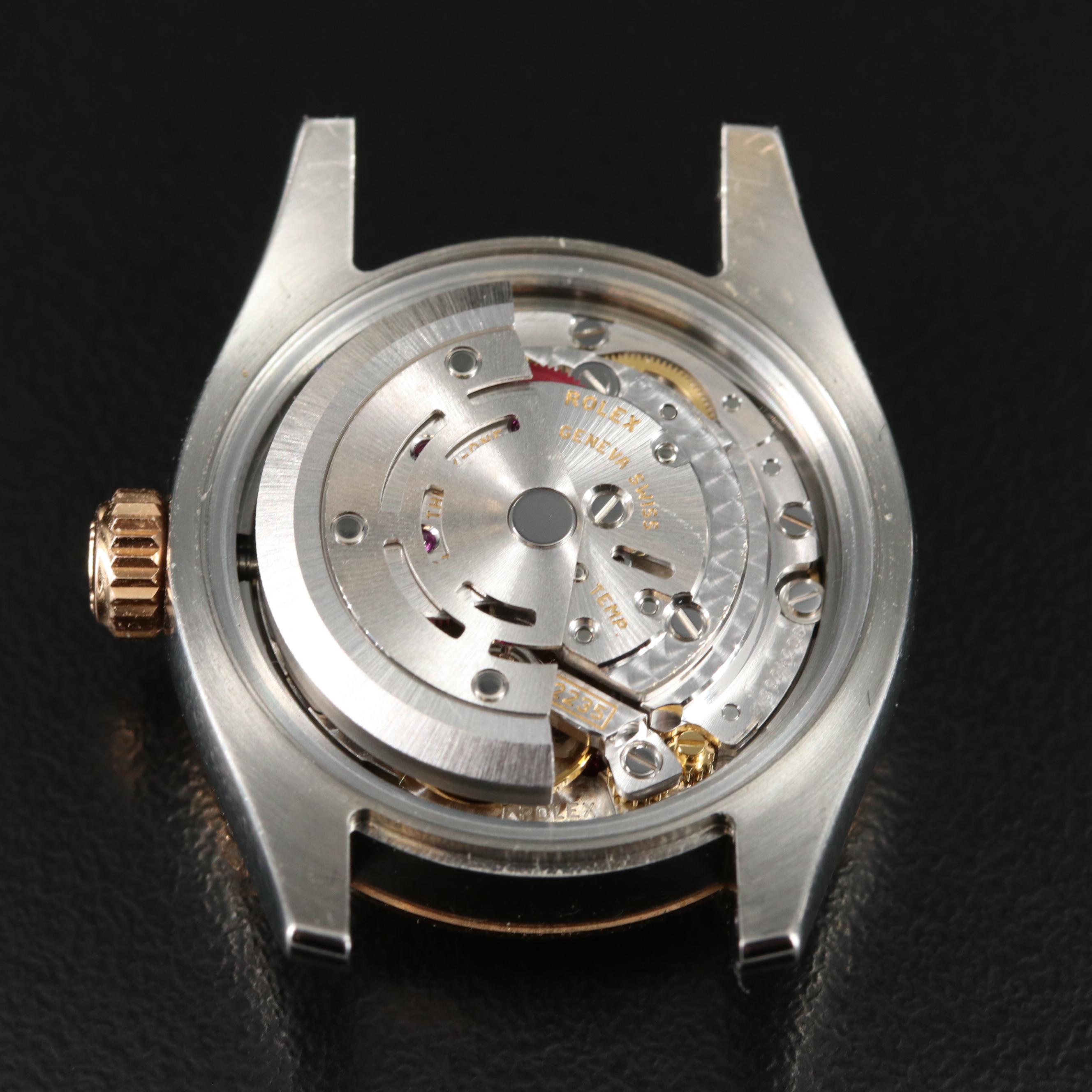 2010 Rolex Factory Diamond Pink Champagne Dial Datejust Watch