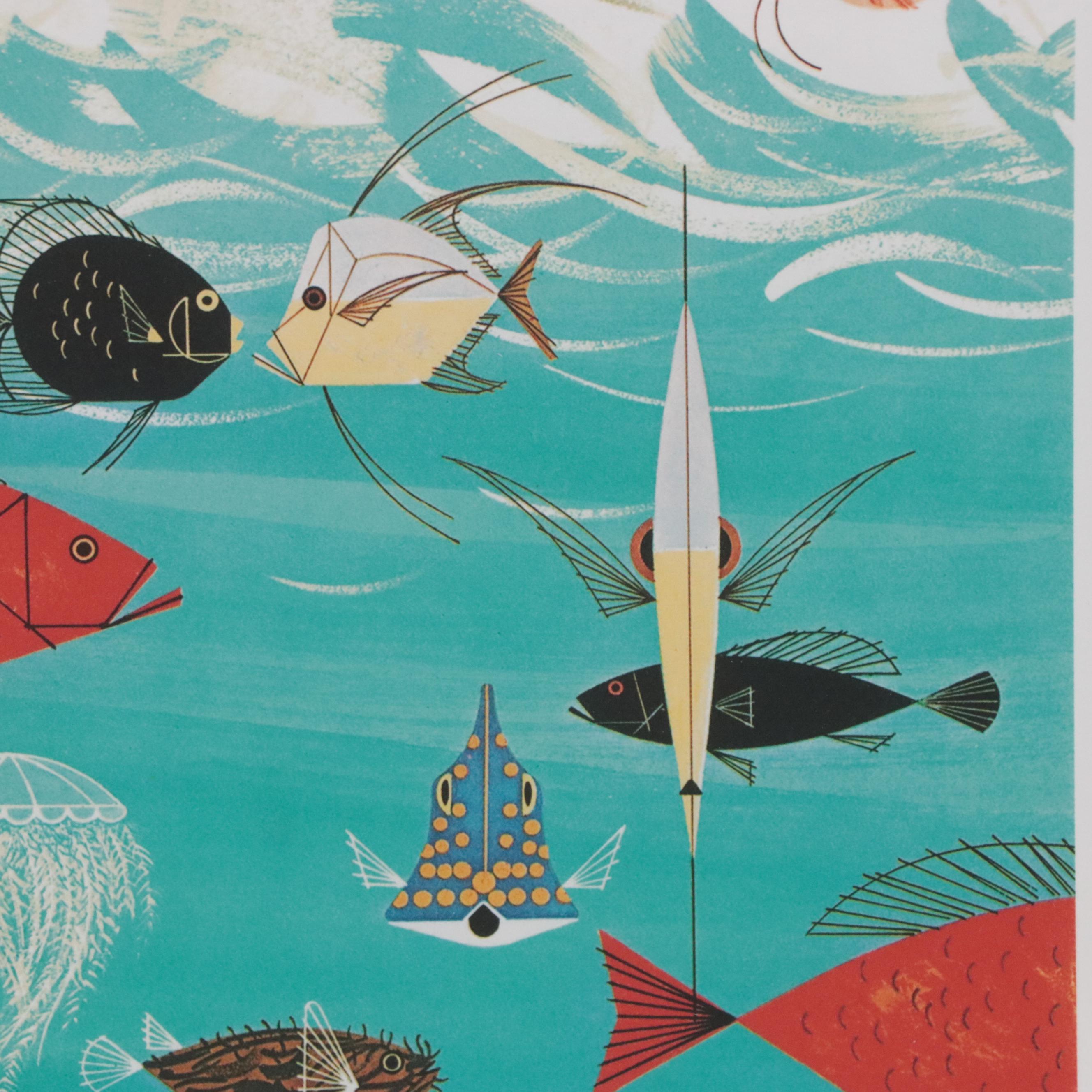 Giclée After Charley Harper "Beach Birds," Late 20th Century