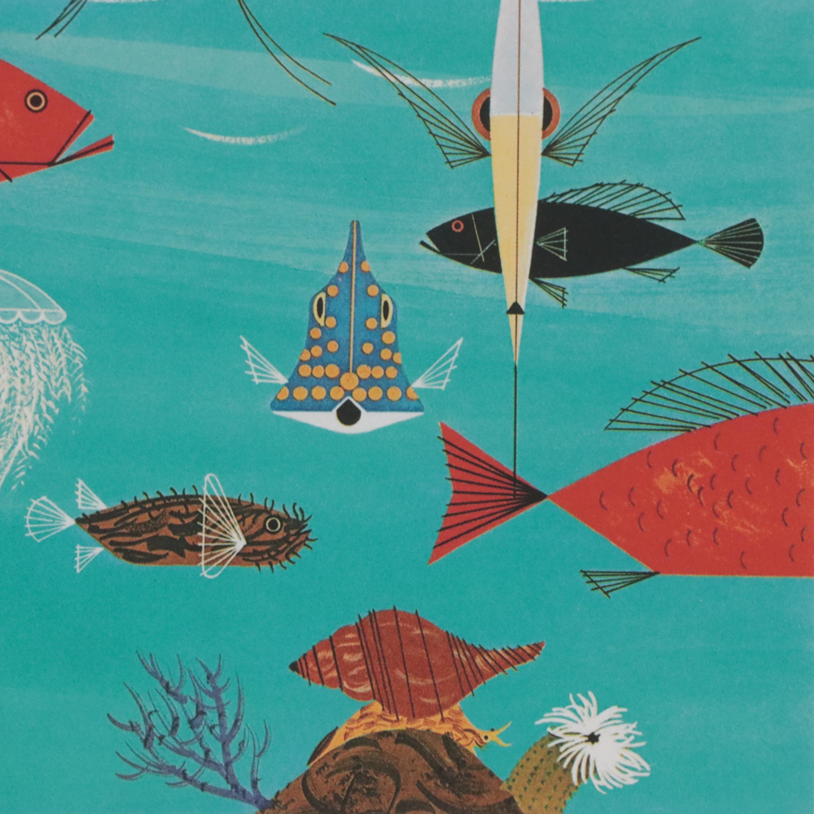 Giclée After Charley Harper "Beach Birds," Late 20th Century