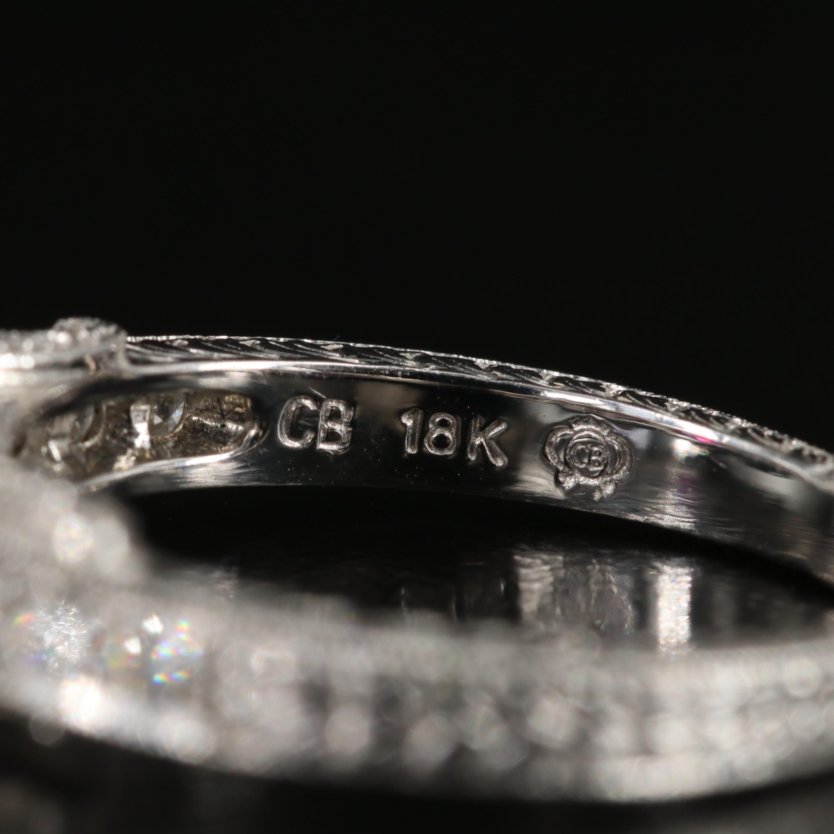 Carl Blackburn 18K Ruby and Diamond Ring